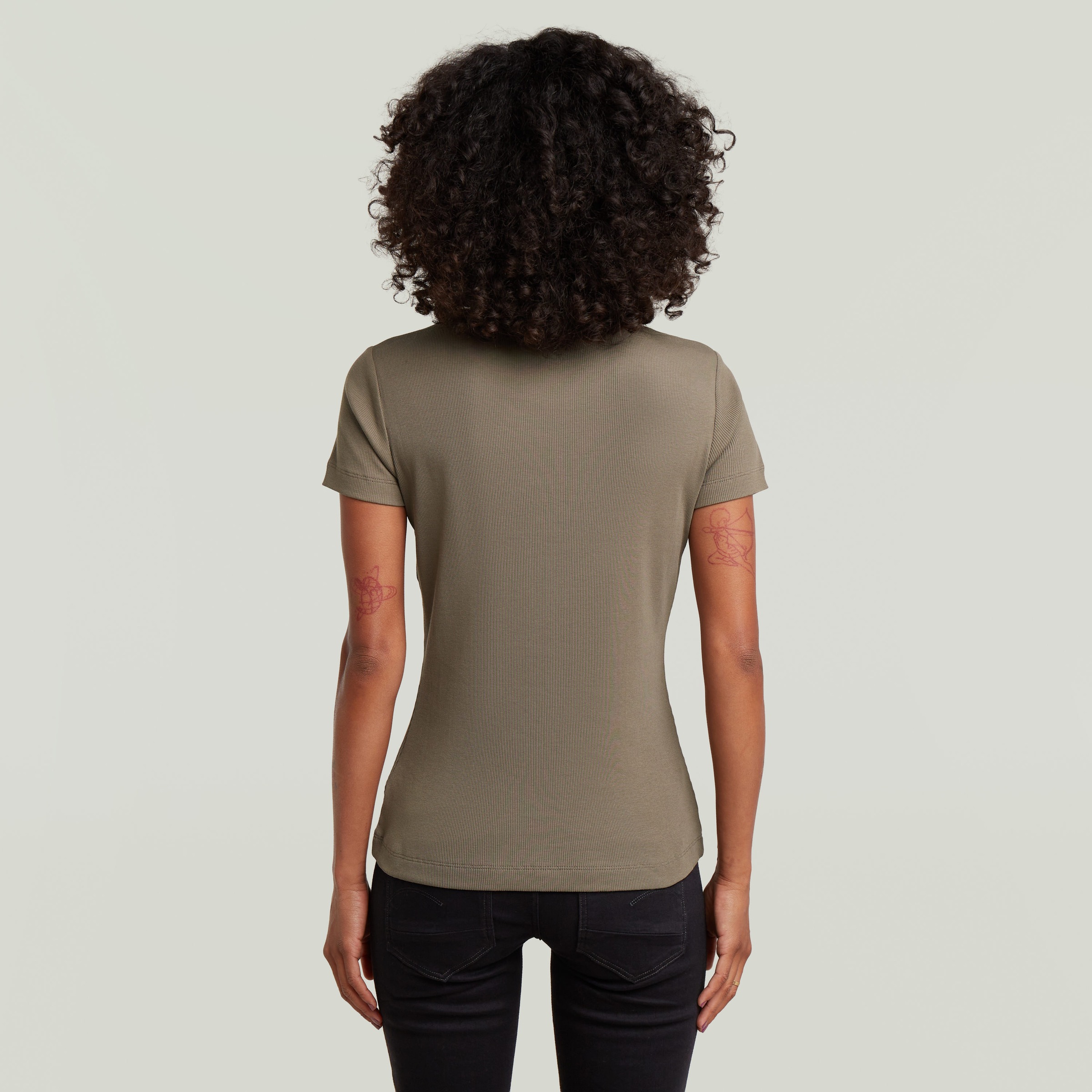 G-STAR T-Shirt "Slim Rib Wmn" in Rundhalsform günstig online kaufen