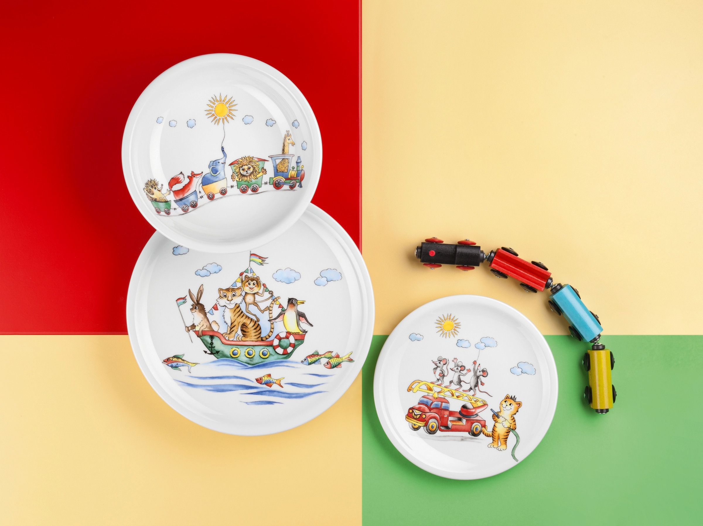 Seltmann Weiden Frühstücksteller »Compact - Flinke Flitzer«, (1 St.), rund 19 cm