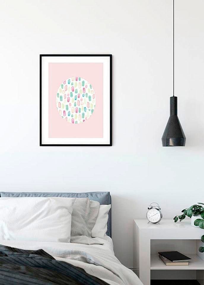 Komar Poster Schlafzimmer, St.), »Shelly BAUR Wohnzimmer (1 | Kinderzimmer, Blumen, Rose«, Patterns