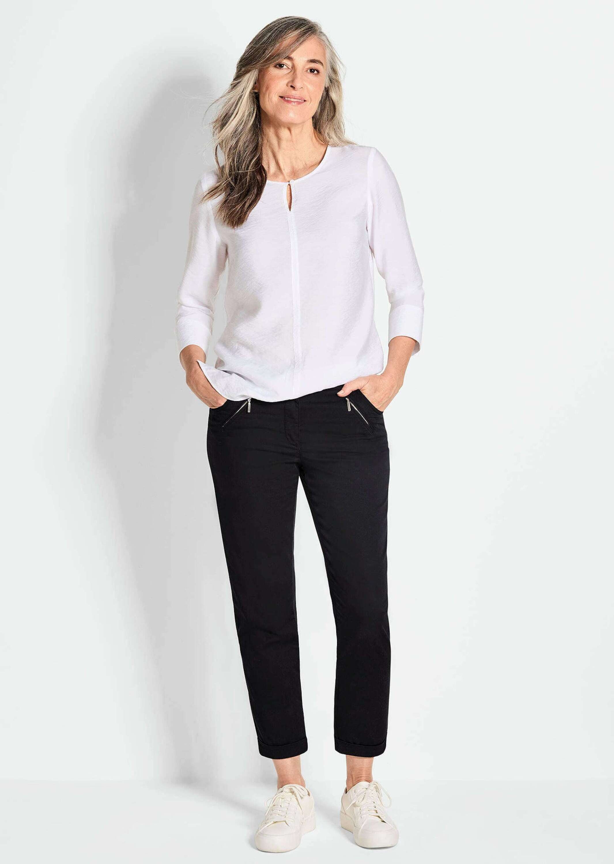 GOLDNER 7/8-Hose "Lässige Chinohose mit weichem Peach-Finish" günstig online kaufen