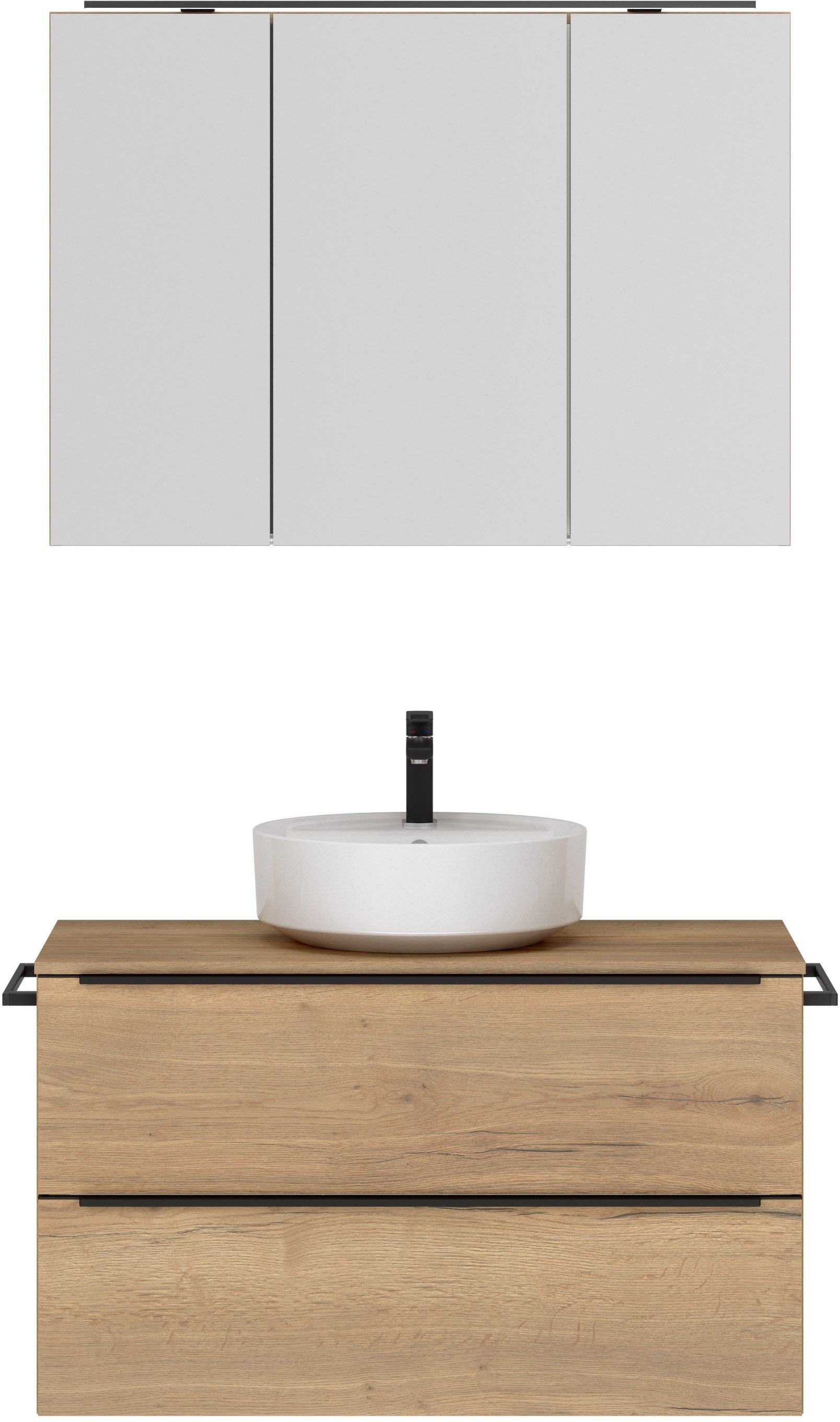 nobilia Badmöbel-Set "Alvene", (2 St., vormontiert, mit Soft-Close), inkl. günstig online kaufen