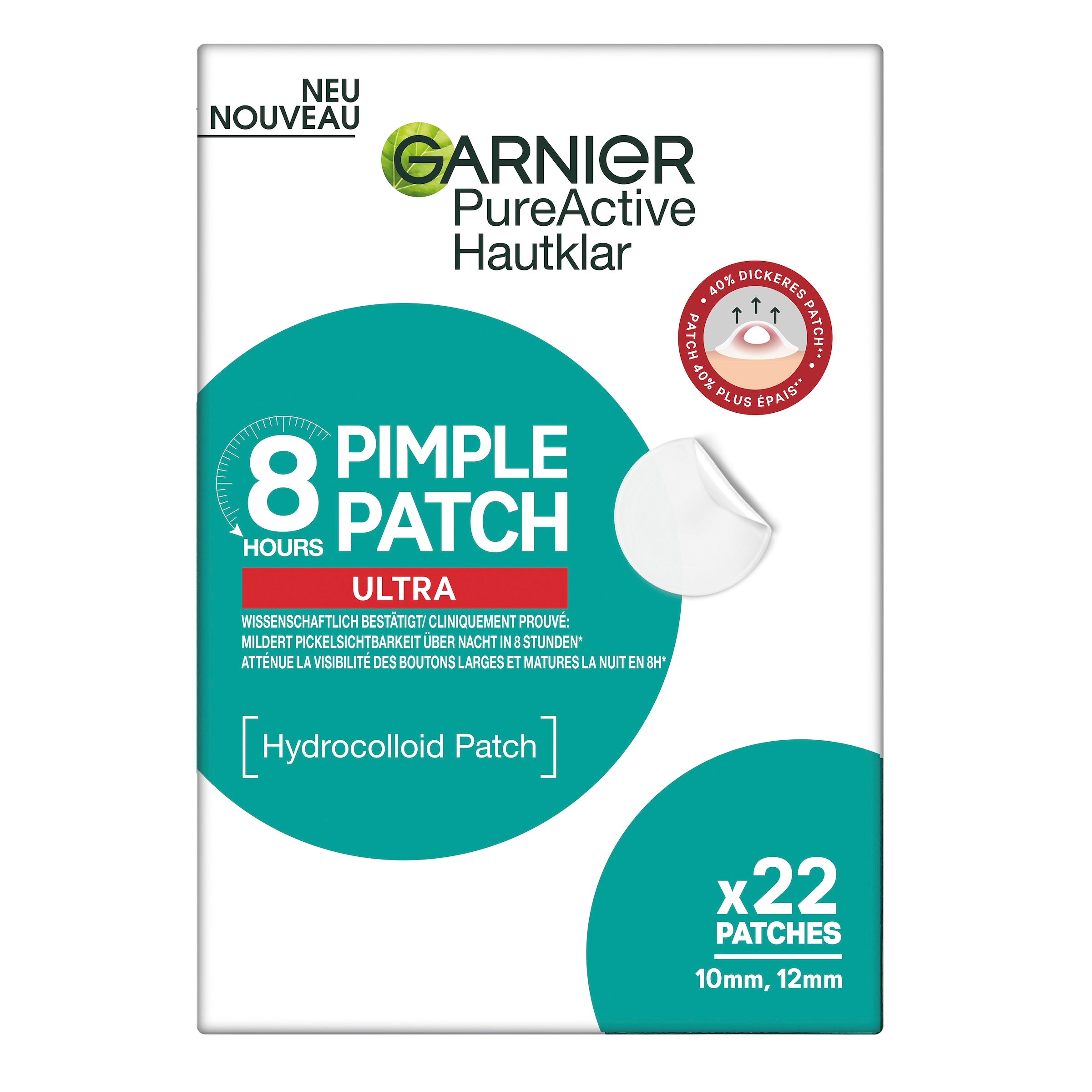 GARNIER Pickel-Tupfer »Garnier Pimple Patch Ultra« für das Gesicht, zur gezielten Anwendung bei unreiner Haut
