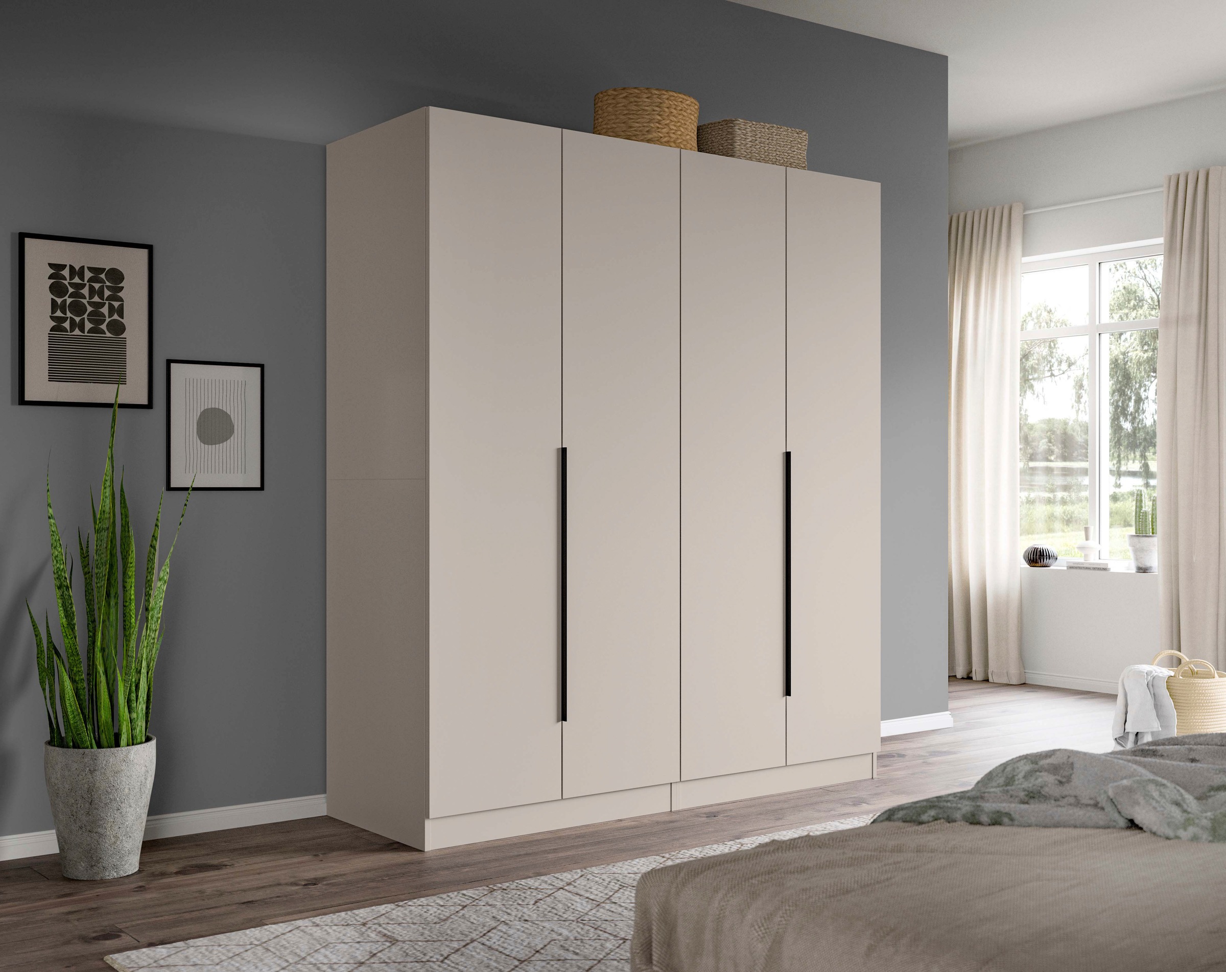 Home affaire Schrank-Set "Skarde moderner Kleiderschrank Schlafzimmerschran günstig online kaufen