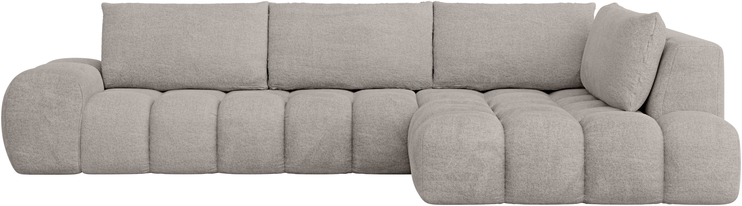 OTTO home Ecksofa "AZITA L-Form, XXL 352 cm Designsofa in Bubble-Opitk" los günstig online kaufen
