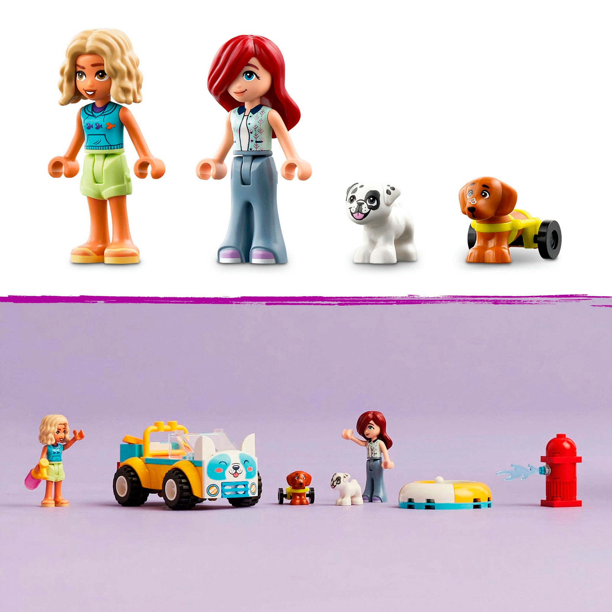 LEGO® Konstruktionsspielsteine »Mobiler Hundesalon (42635), LEGO Friends«, (60 St.), Made in Europe