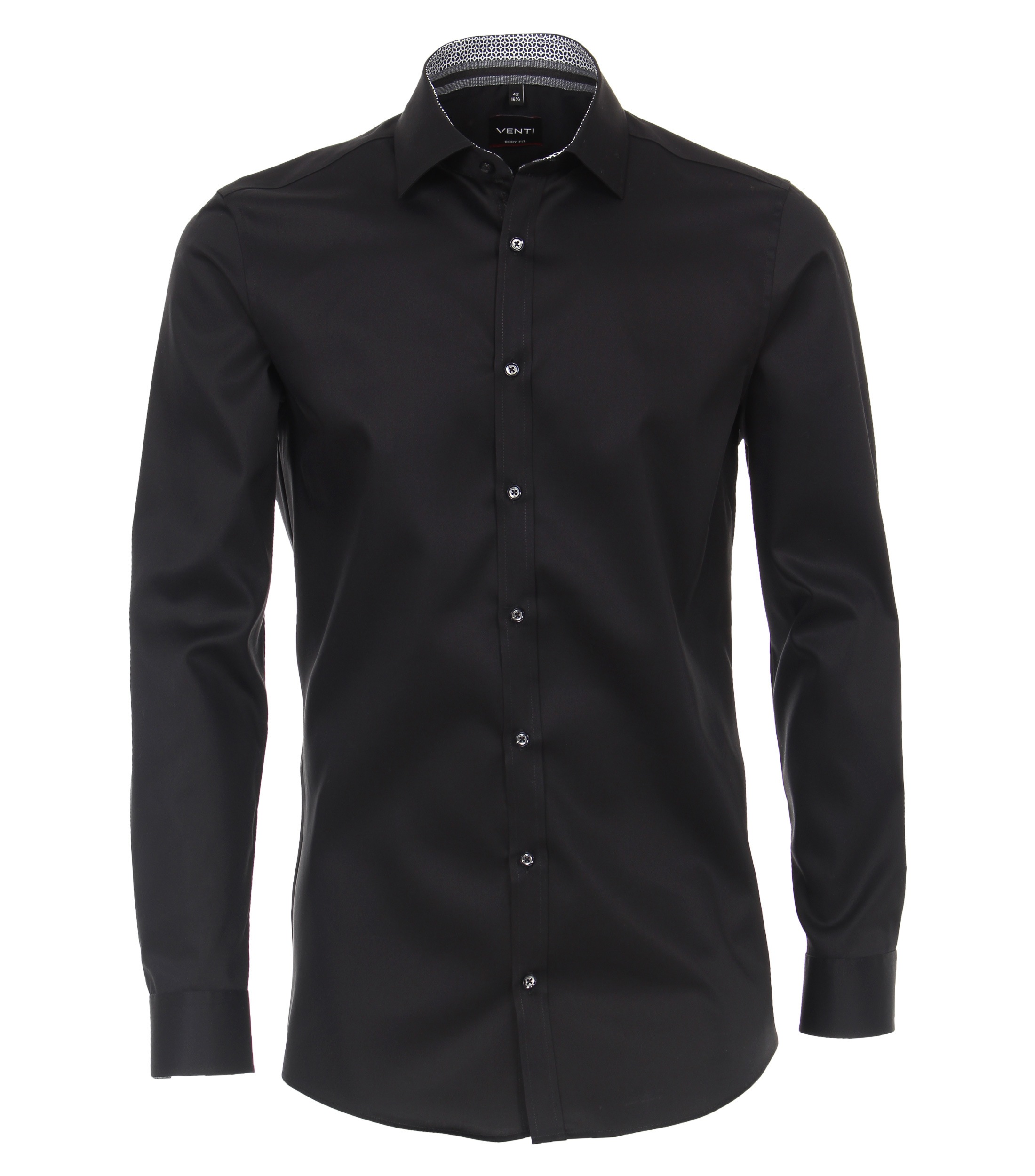VENTI Businesshemd uni Men's Dress Shirt Black 41 9