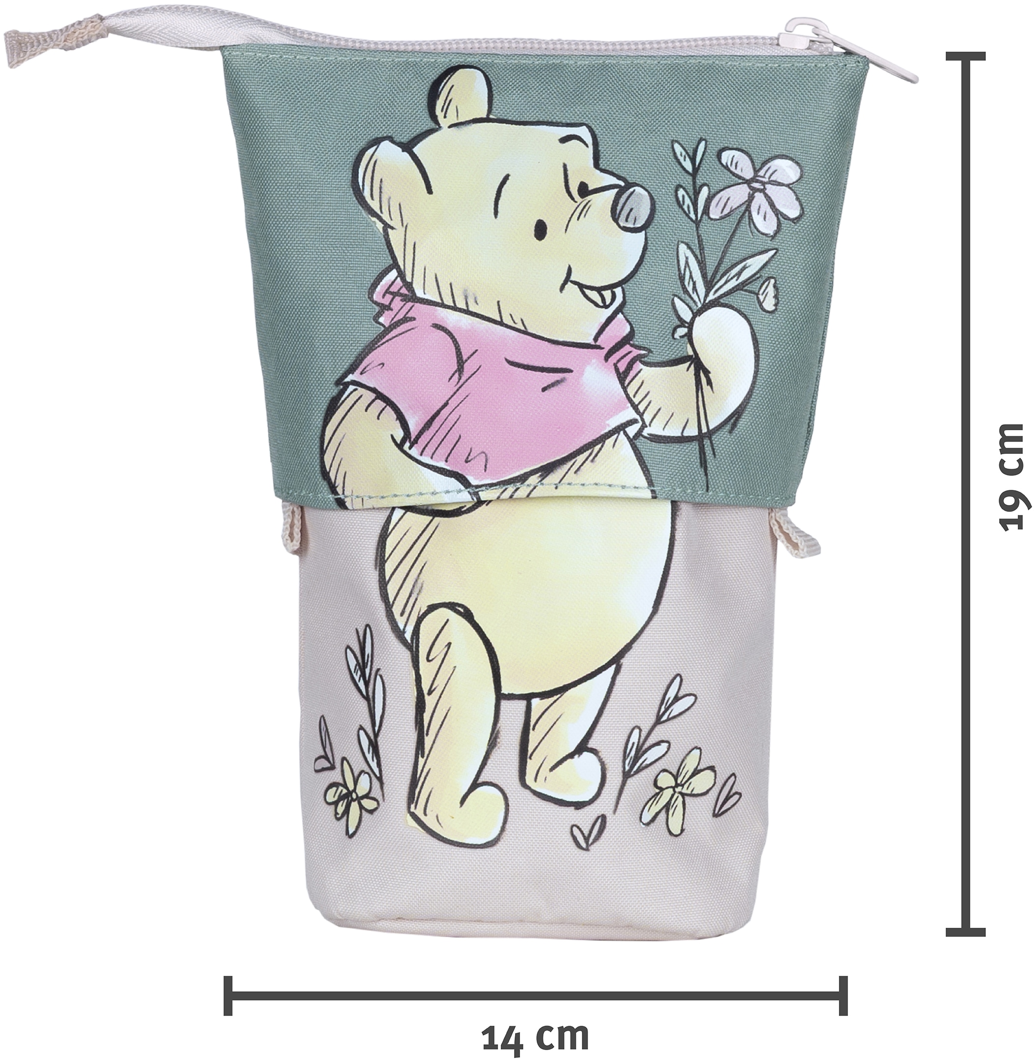 UNDERCOVER Kinderrucksack »Winnie Pooh« inkluisve Notizbuch A5 und Mäppchen