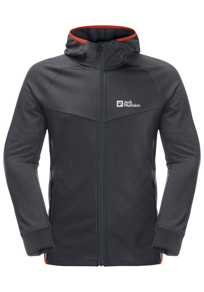 Jack Wolfskin Fleecejacke »HYDRO GRID HOODED FZ M«, mit Kapuze