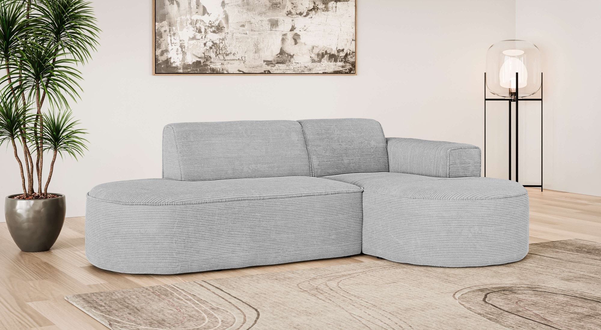 OTTO home Ecksofa "ADELLA Design-Sofa mit Recamiere rechts/links, 248/159/7 günstig online kaufen