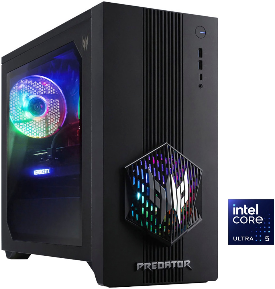 ACER Gaming-PC "Predator Orion 3000 (PO3-665)", Microsoft Windows 11 Home (64 Bit), 16 GB RAM 512 GB SSD, schwarz, Desktop-PCs