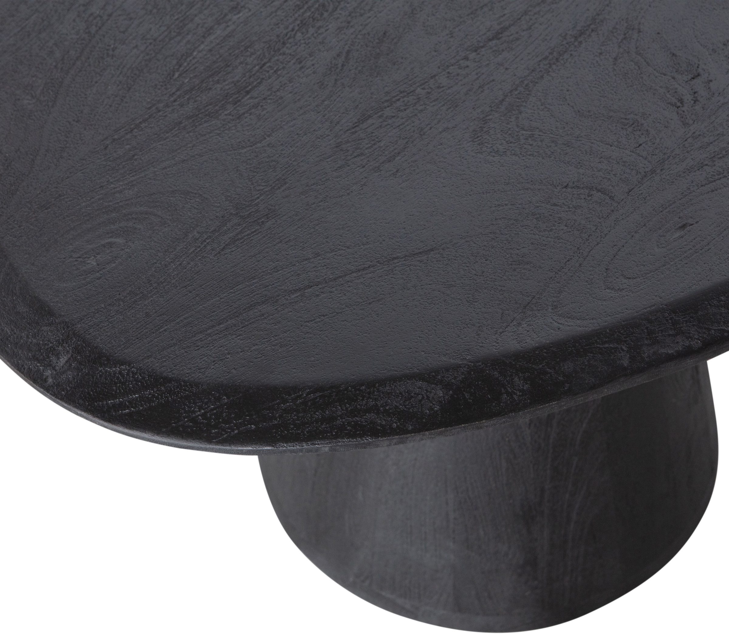 WOOOD Couchtisch »Posture aus Mangoholz mit organischer Platte und Standfuß 120x80x47 cm« Tragkraft 15 kg, Standfuß Ø 19–39 cm, Plattendicke 3 cm