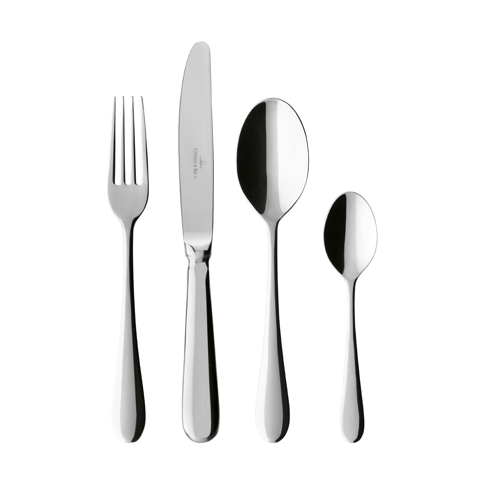 Villeroy & Boch Besteck-Set "Tafelbesteck Oscar 144er Set silber" Spülmaschinenfest