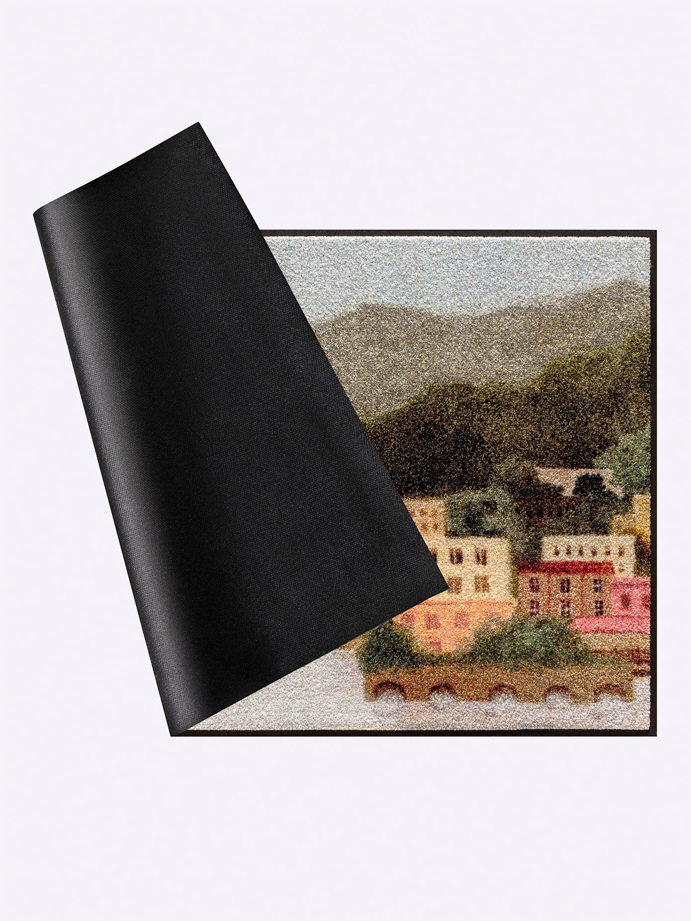 wash+dry by Kleen-Tex Paillasson Vert/Rosé 50x75 cm 2