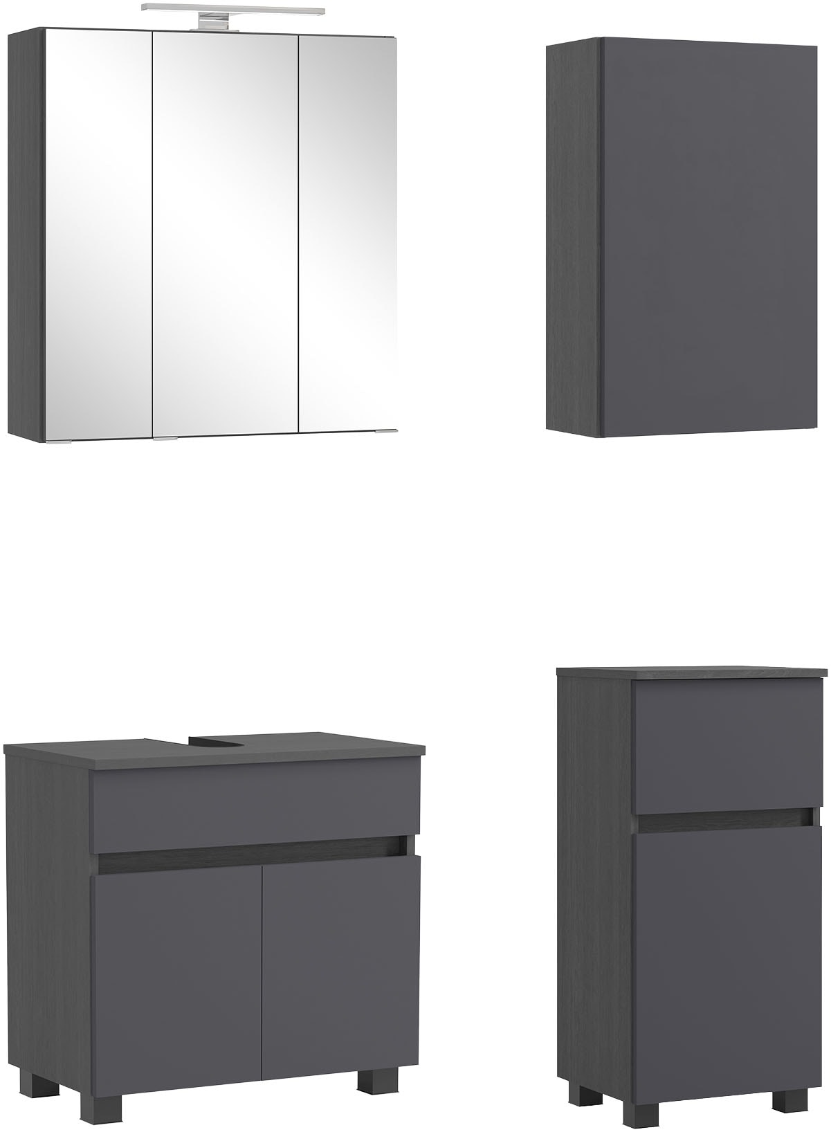 OTTO home Badmöbel-Set "BOZEN, 4-tlg. Unterbecken-Set"
