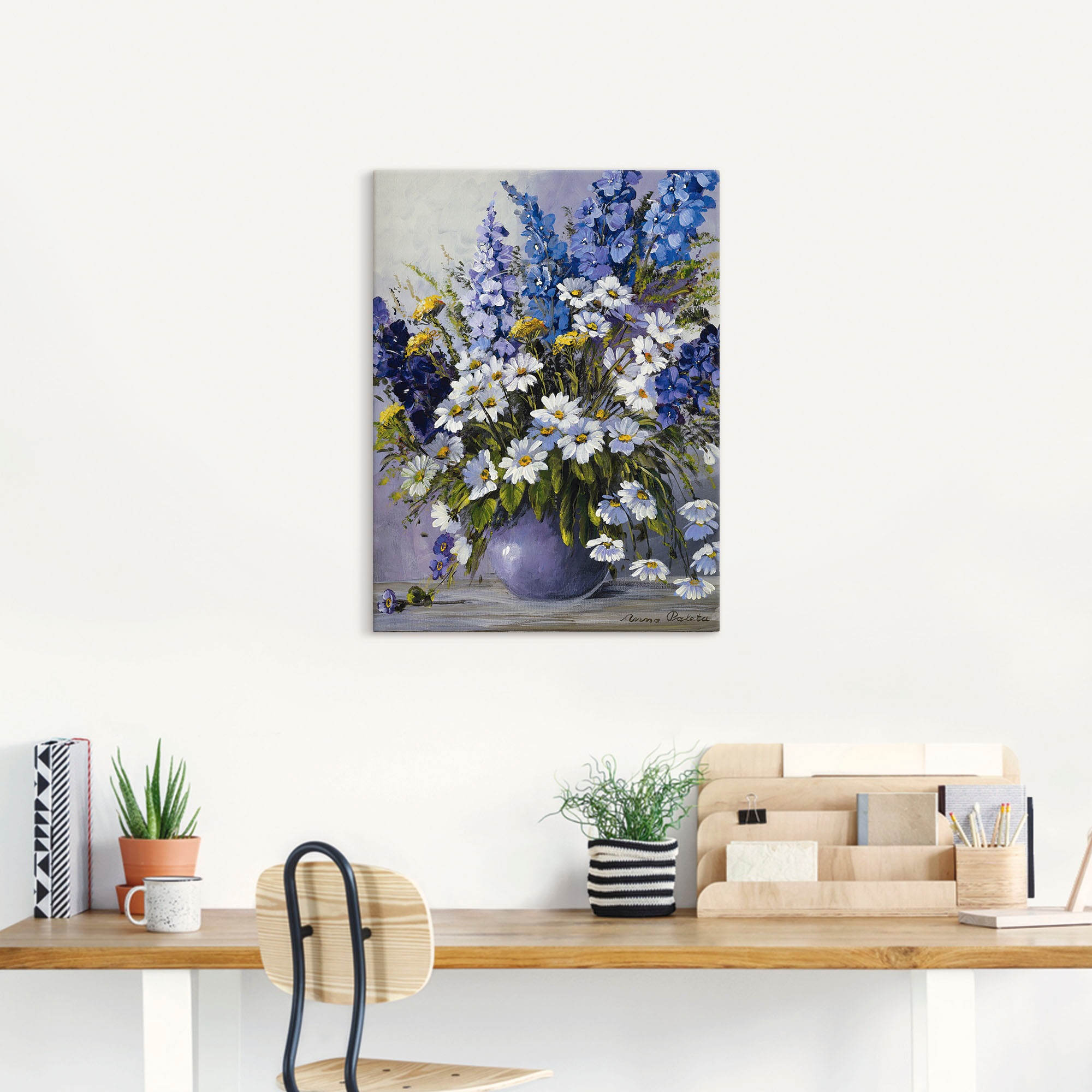 Artland "Rittersporn" Blumen 1 Stk. tlg. als Leinwandbild, Poster in versch günstig online kaufen