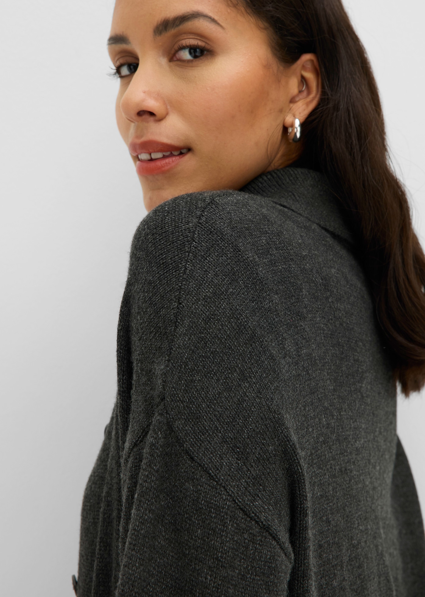 bonprix Strickjacke mit Knopfleiste, Loose Fit, im Casual-Stil