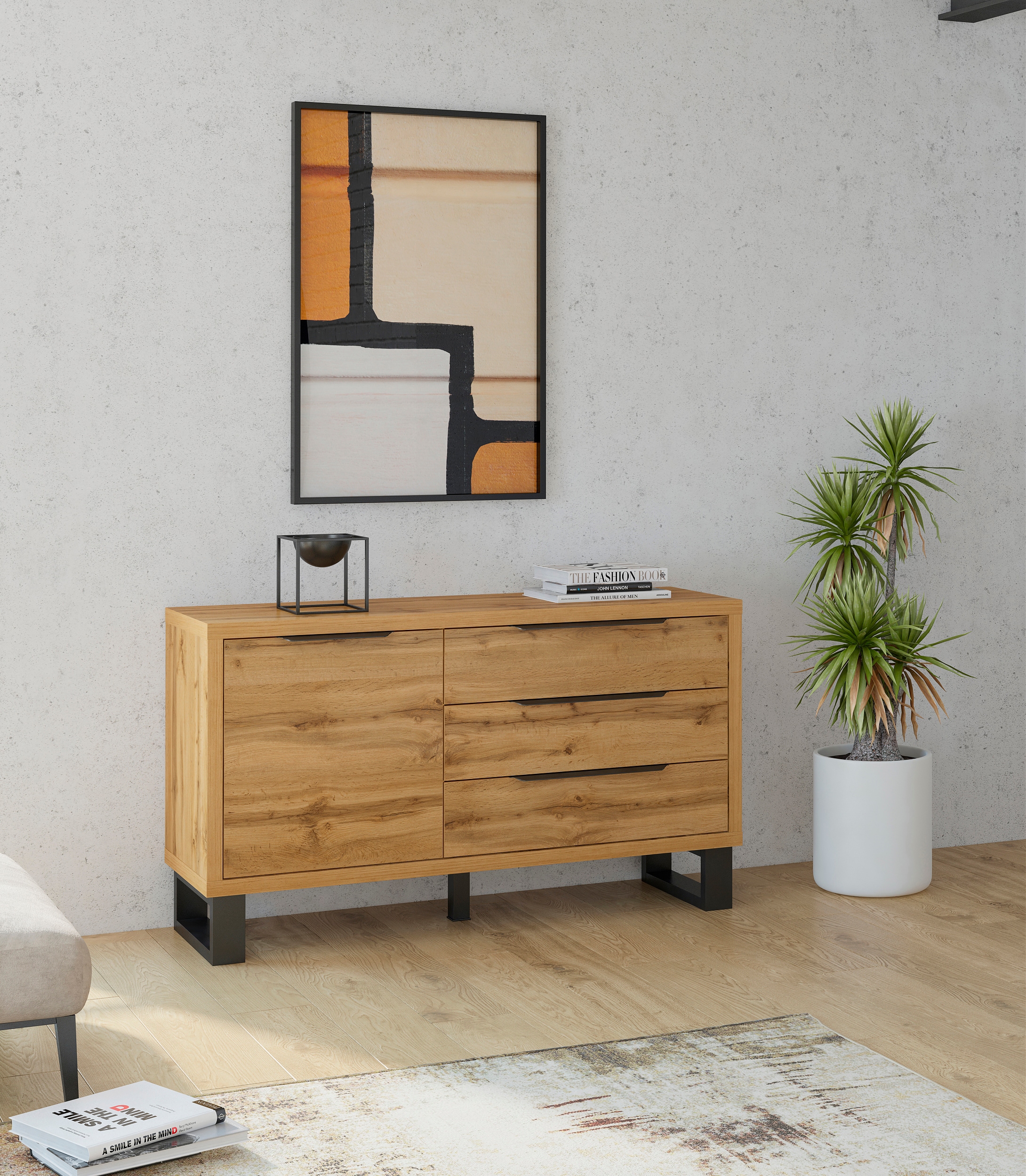 Helvetia Sideboard »Halle«, Breite ca.144 cm