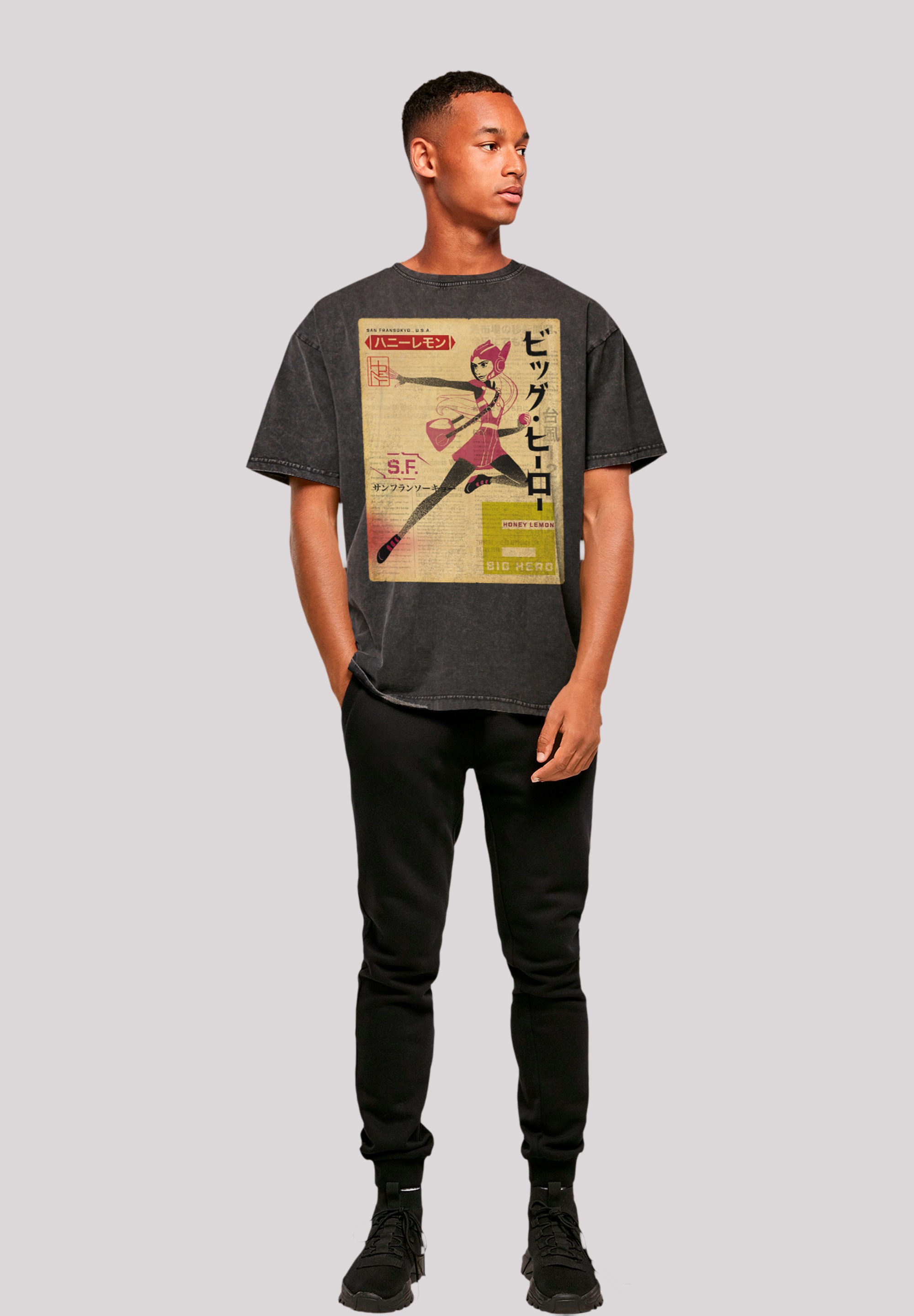 F4NT4STIC T-Shirt »Big Hero 6 Honey Lemon Newspaper«, Premium Qualität