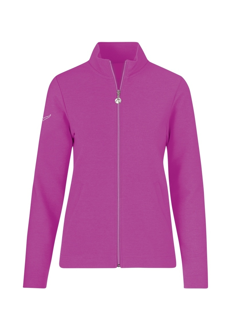 Trigema Sweatjacke »TRIGEMA Jacke mit funkelnden Strass-Steinen«