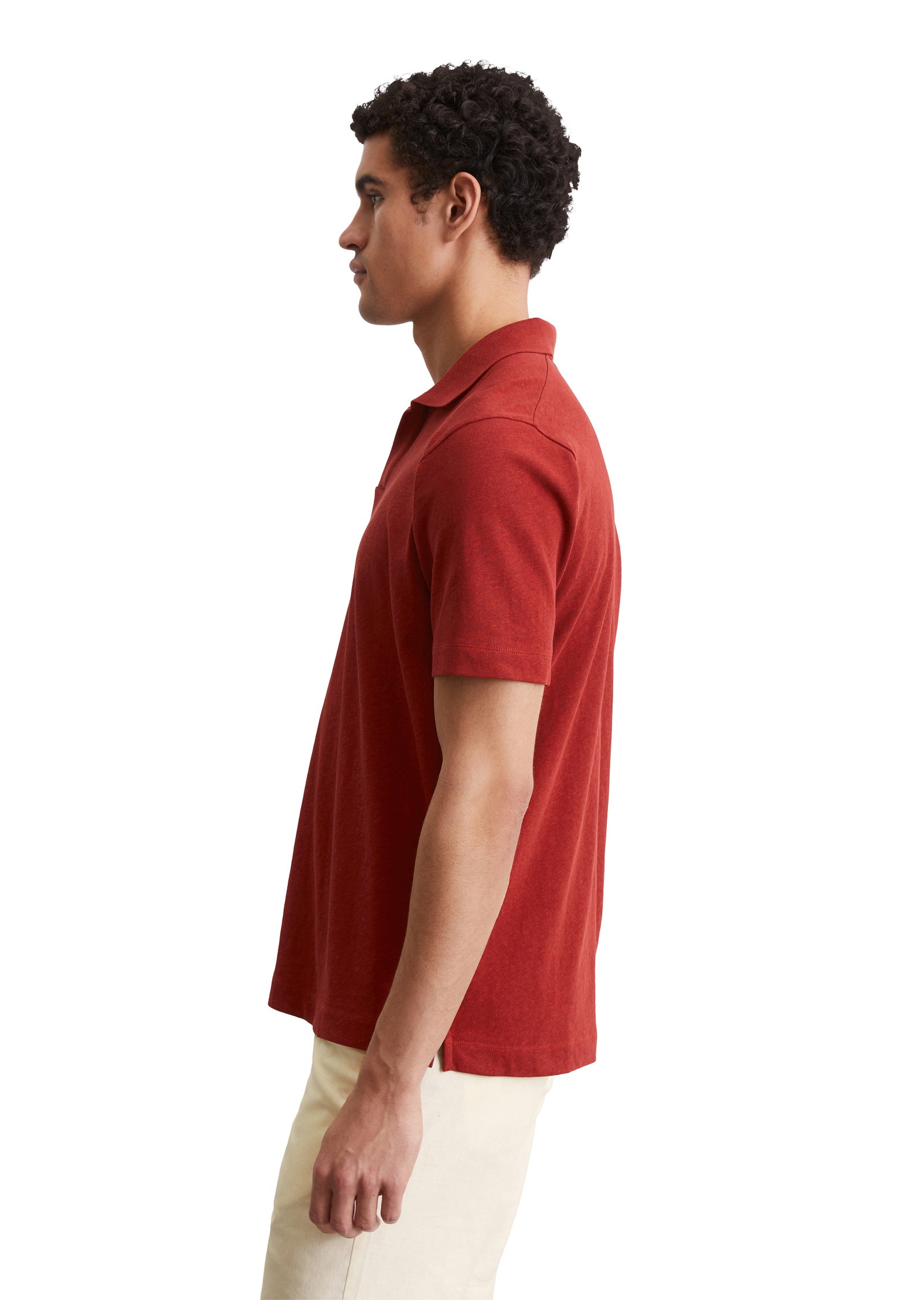 Marc O'Polo Poloshirt »aus Bio-Baumwolle und Leinen«