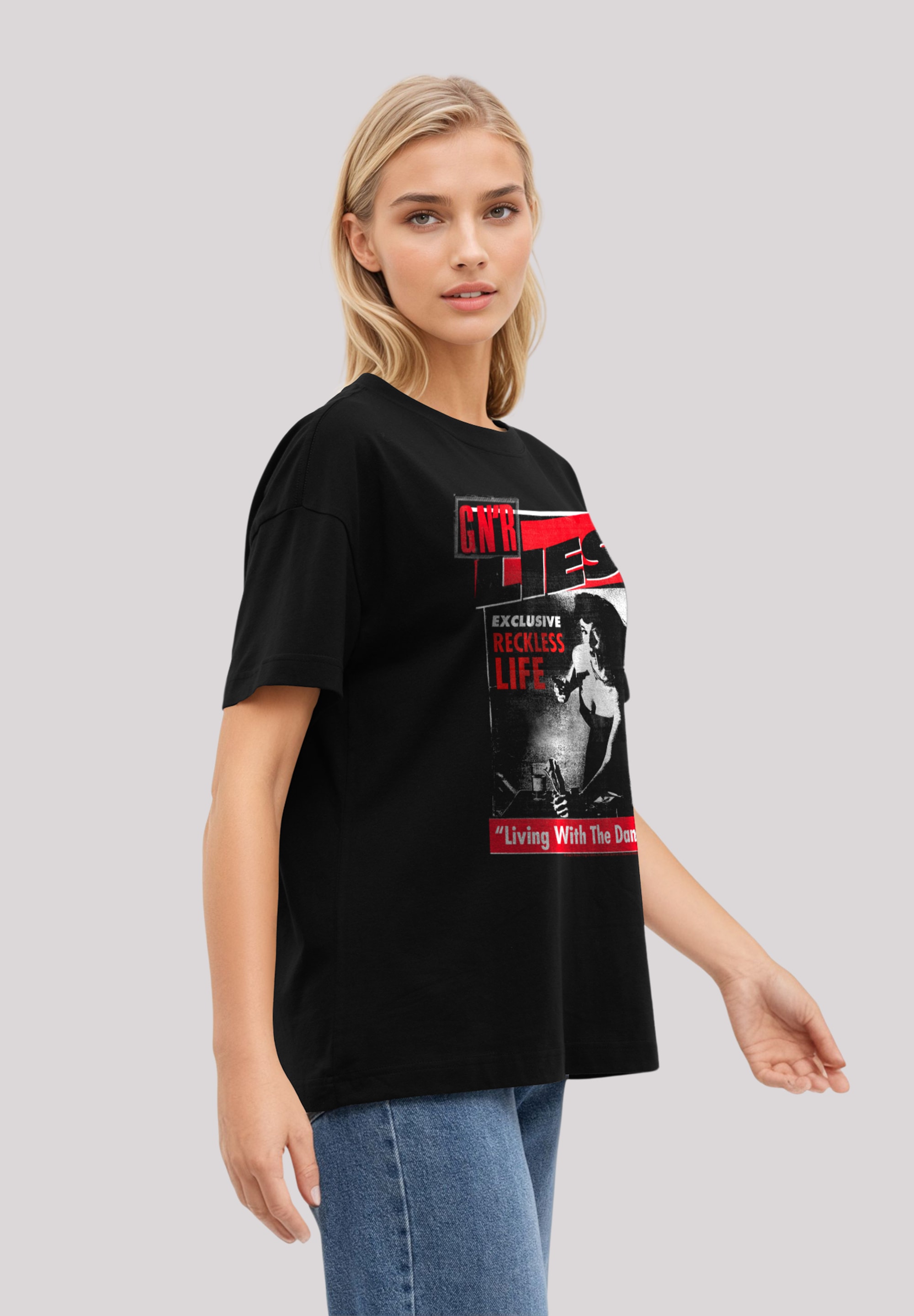 F4NT4STIC T-Shirt »Guns N' Roses Lies«, Streetwear Fashion