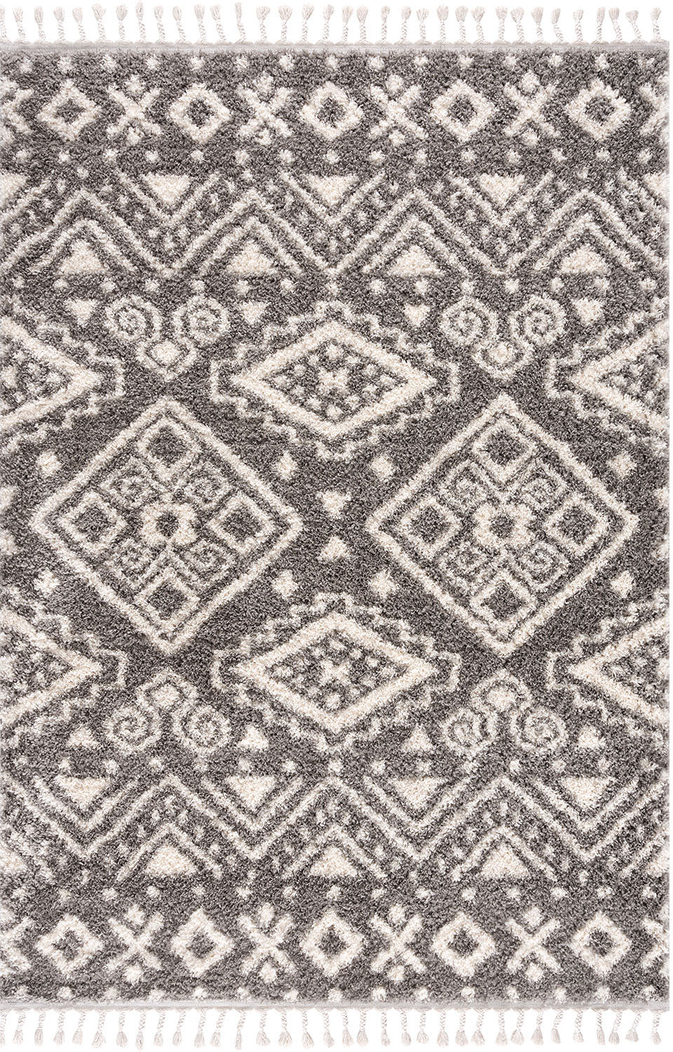 Thumbnail - Carpet City "Pulpy 541" rechteckig 30 mm Höhe besonders weich, mit Fransen, Ethno Look