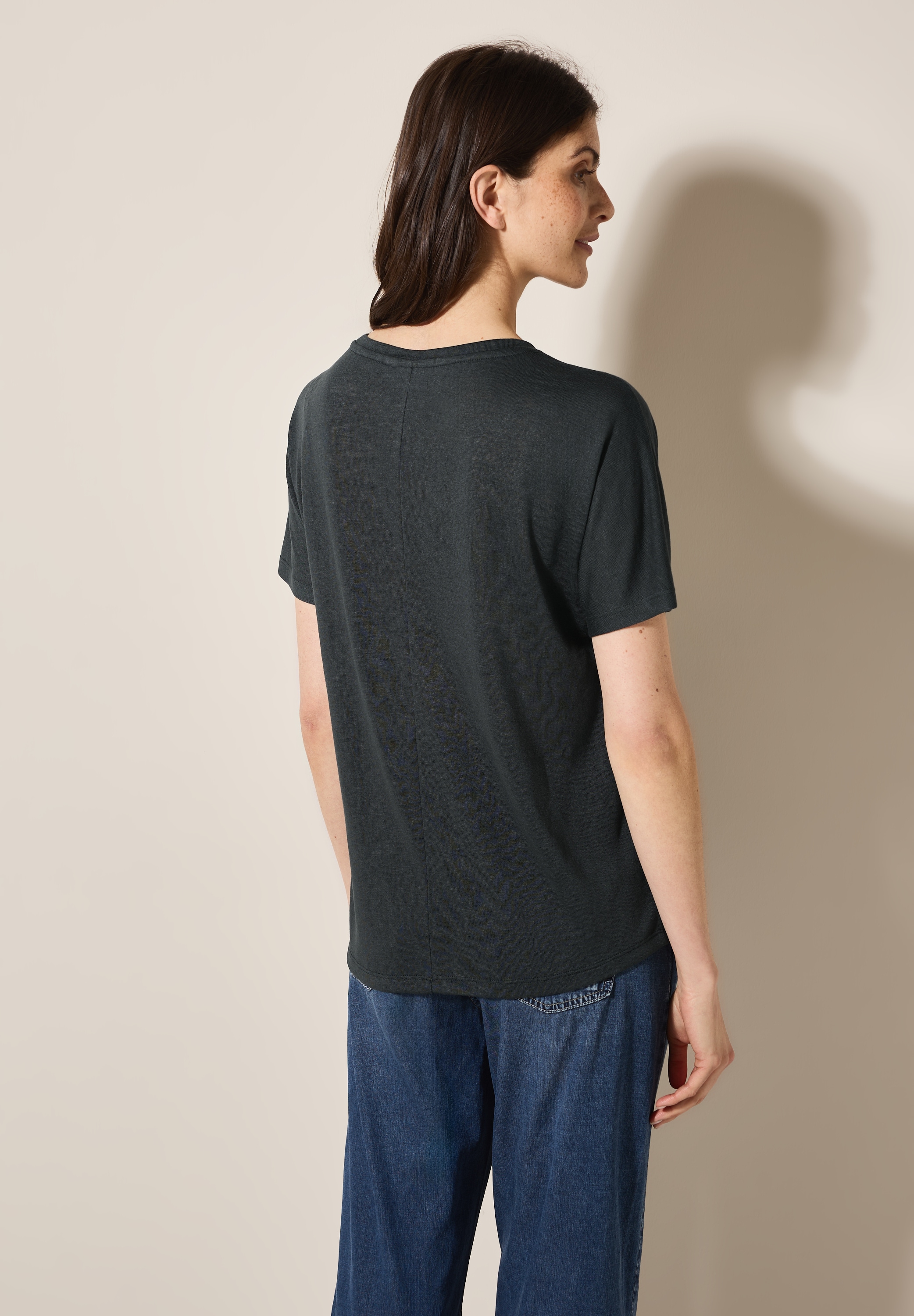 Cecil Print-Shirt, mit U-Boot-Ausschnitt