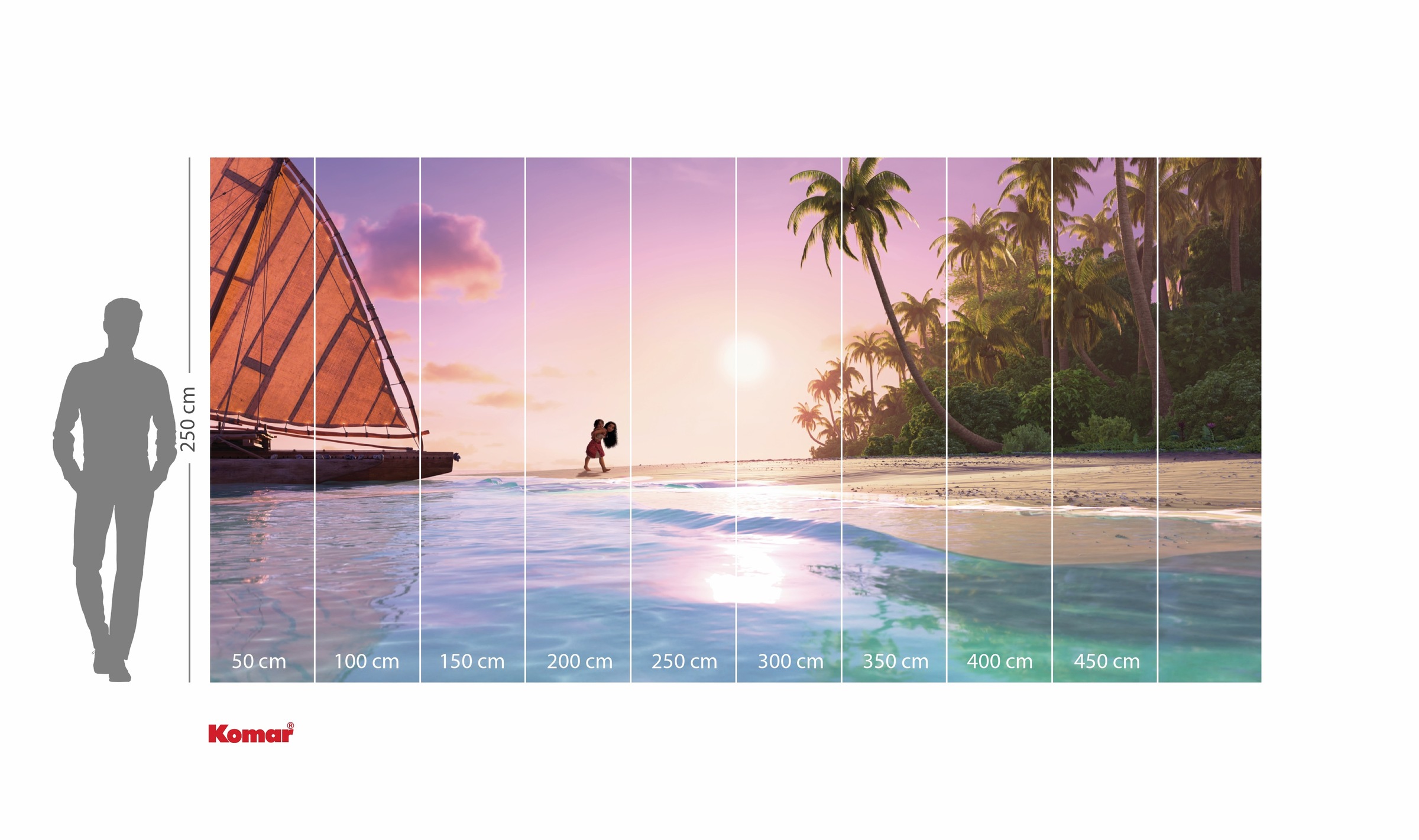 Komar Kindertapete »Disney Moana 2 Ocean Spirit«, bedruckt