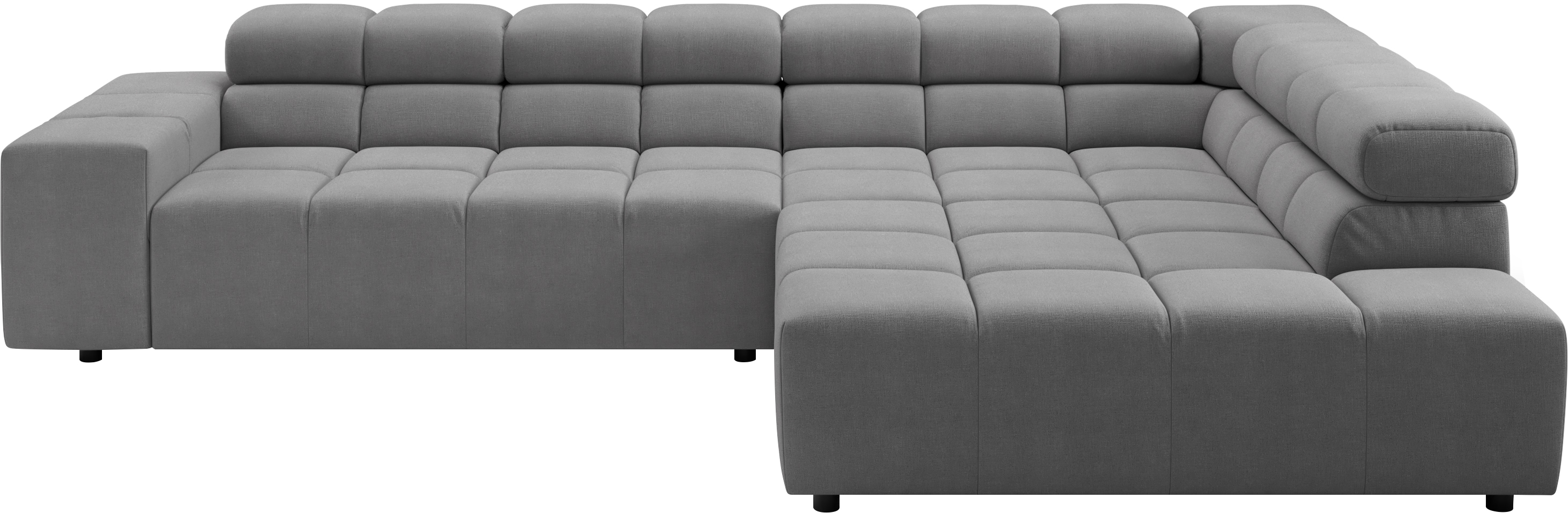 Home affaire Ecksofa "Ancona, Ecksofa, incl. Kopfteilverstellung, Breite 319 cm, L-Form" wahlweise elektrische Sitztiefenverstellung