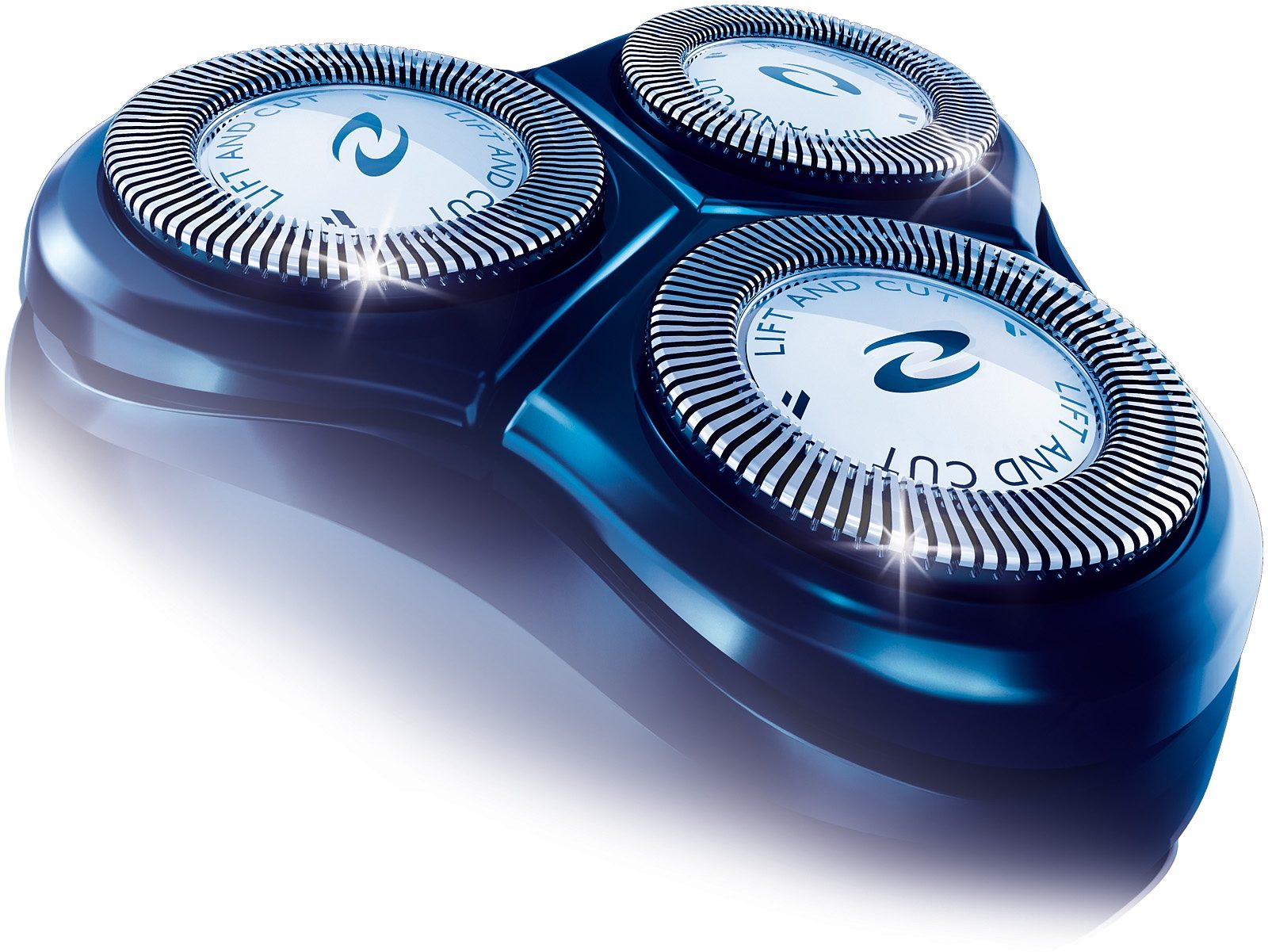 Philips Ersatzscherköpfe HQ56/50 Lift & Cut, für Rasierer der Serien HQ54, HQ58, HQ64, HQ66, HQ68 und HQ69 silberfarben Einheitsgröße