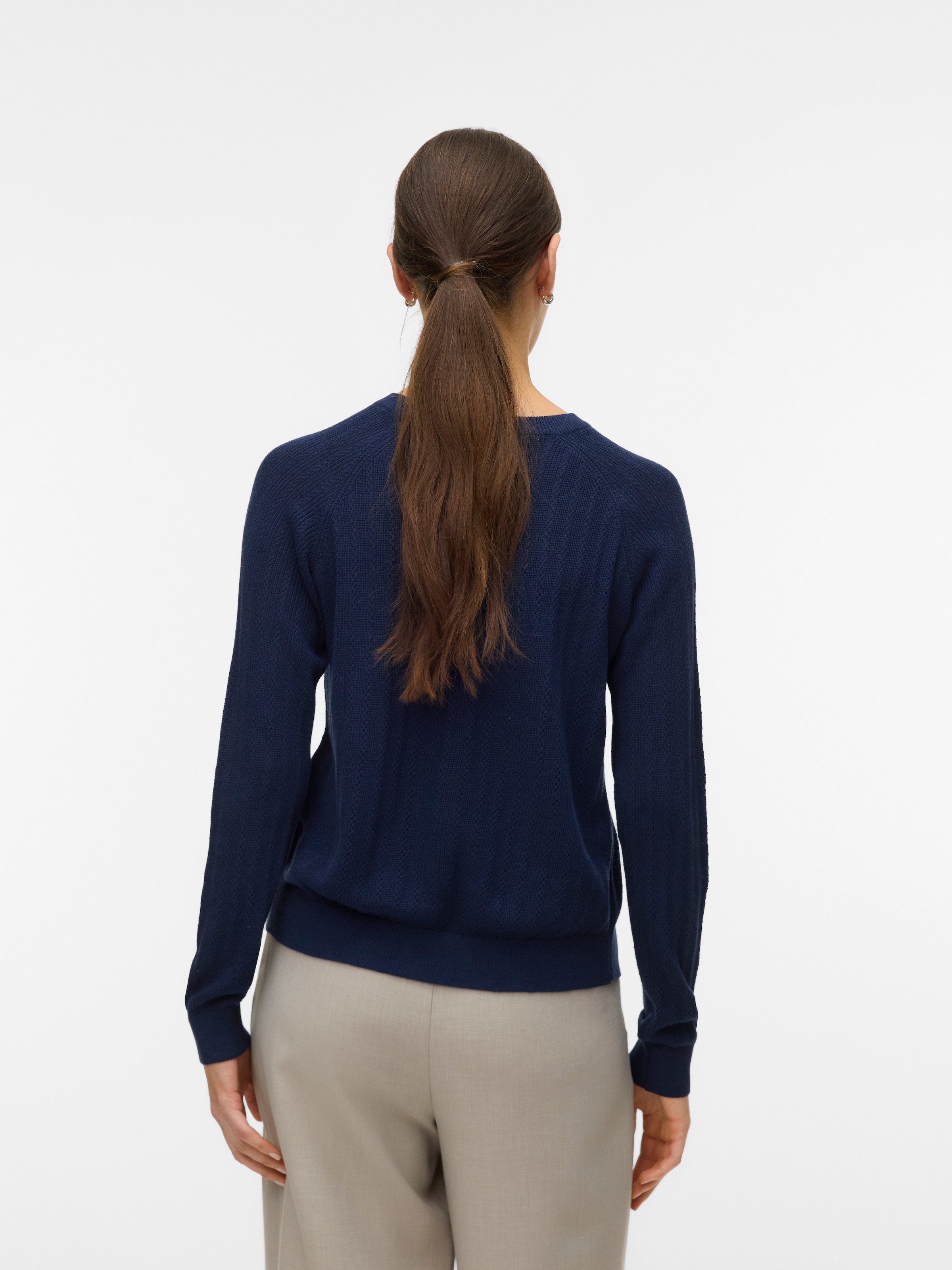 Vero Moda Strickpullover "VMNEWLEX POINTELLE LS O-N PULLOVER NOOS" günstig online kaufen
