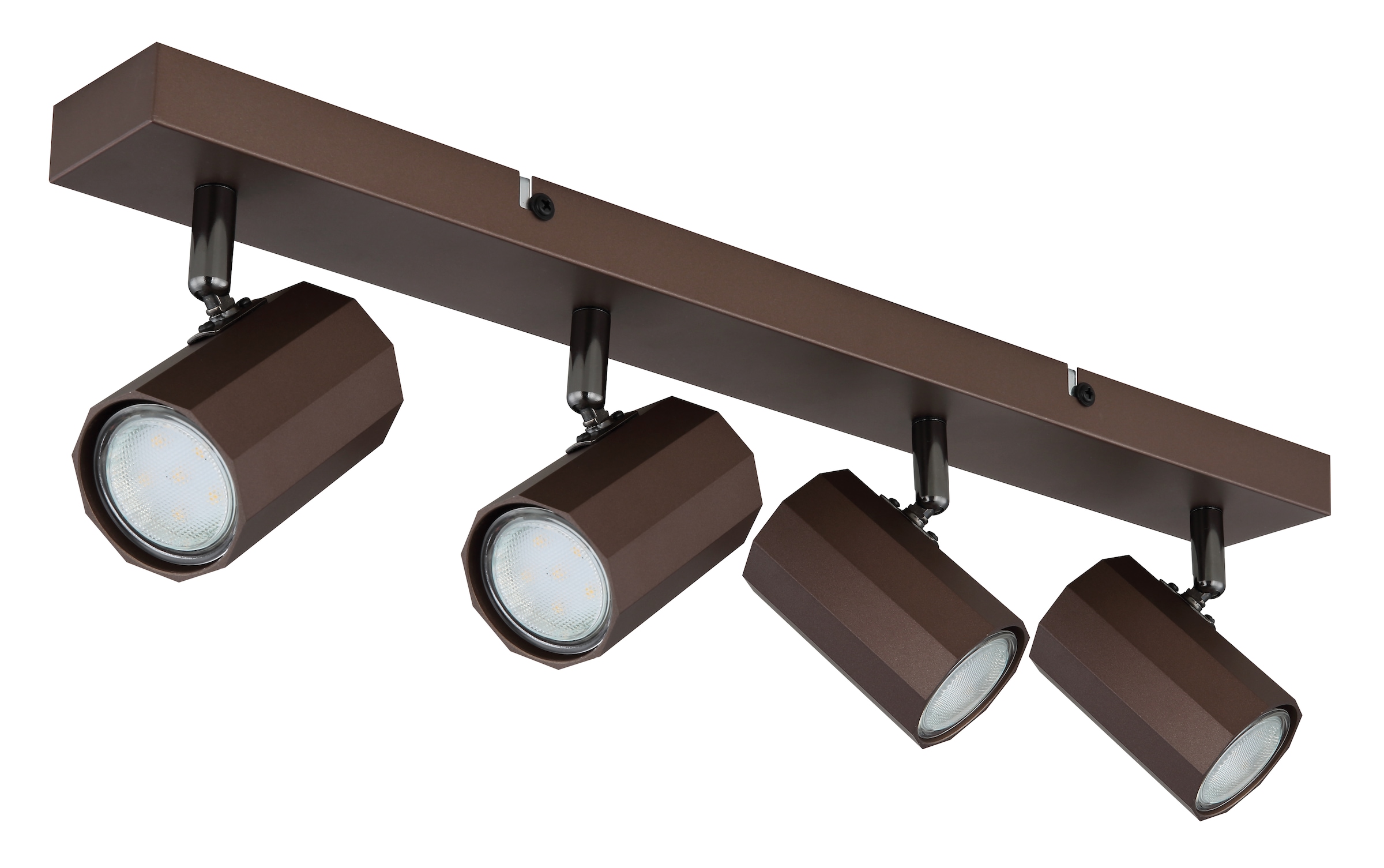 GLOBO LIGHTING Deckenstrahler »JAMES«, Leuchtmittel GU10 | ohne Leuchtmittel, Deckenspot/bronzefarben/Wohnzimmer/Flur/Schlafzimmer