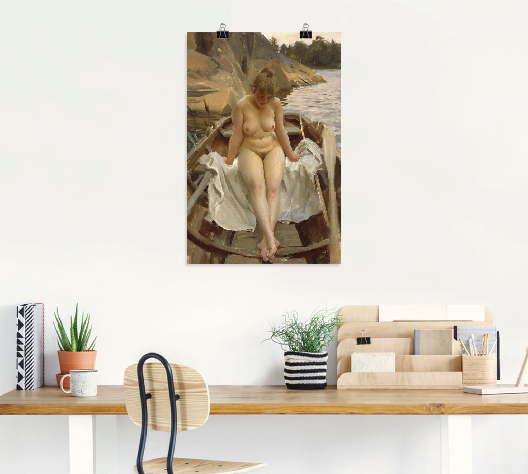 Artland Wandbild "In Werners Ruderboot" Erotische Bilder 1 Stk. tlg. als Le günstig online kaufen