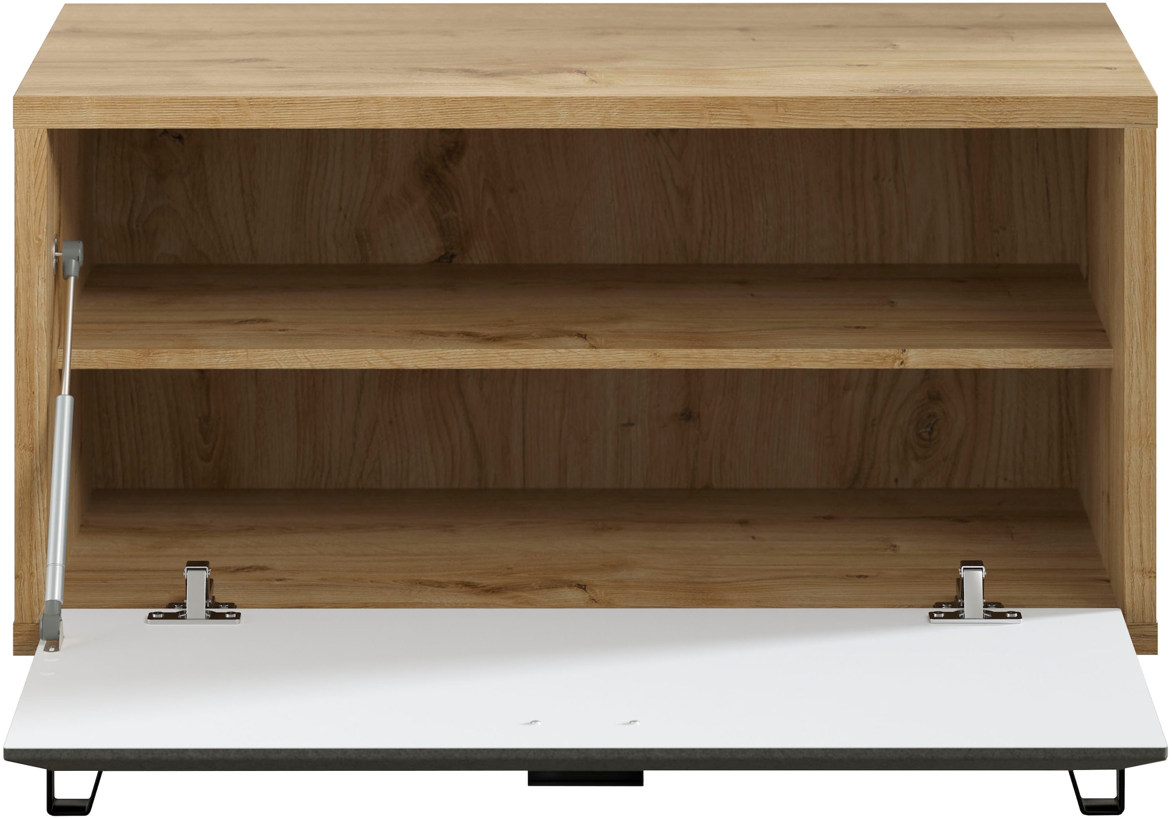 PLACES OF STYLE Sitzbank »Belva« 1 Stk. tlg. Flurbank mit einer Klappe - verstellbarer Boden - (B/T/H) 79/42/51 cm