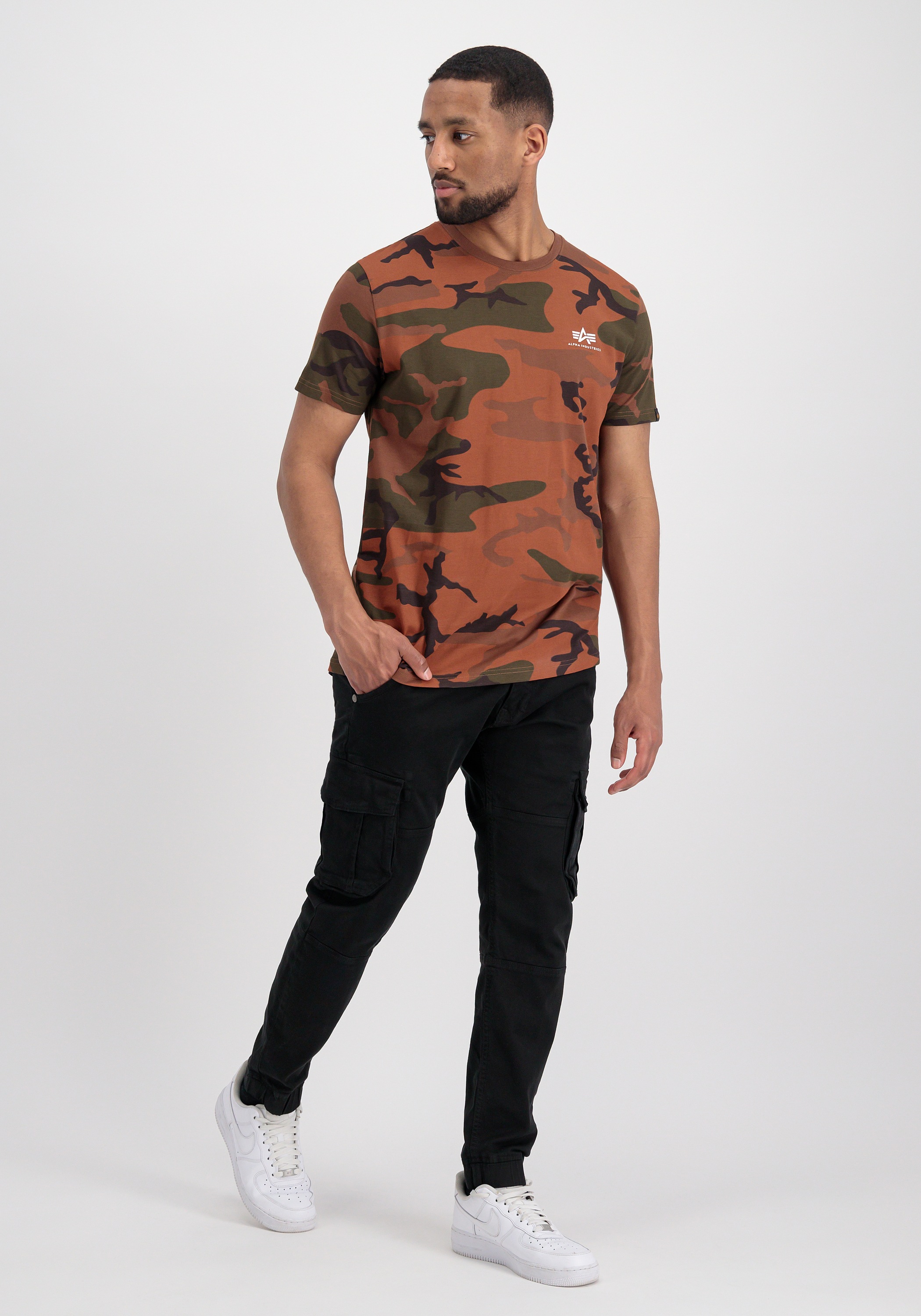 Alpha Industries T-Shirt "Basic T-Shirt SL Camo" günstig online kaufen