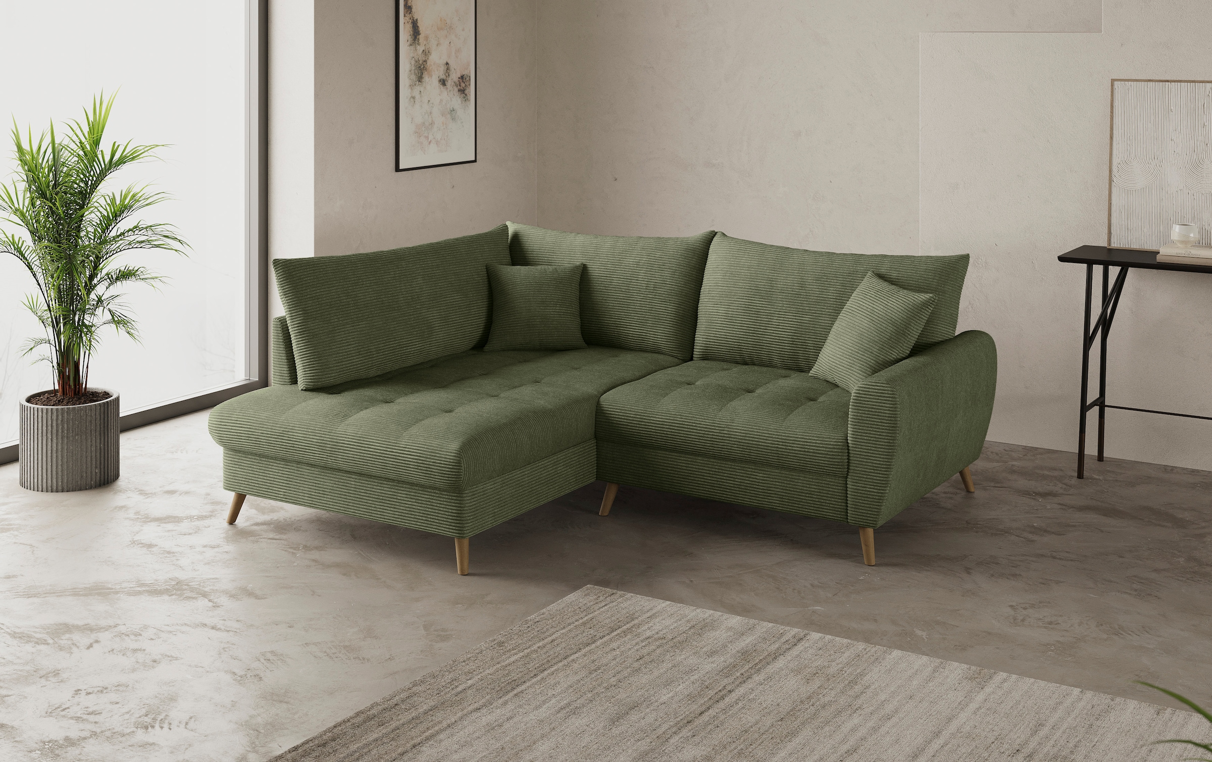 Mr. Couch Ecksofa »Blackburn II, L-Form«, Mit Kaltschaumpolsterung bis 140 kg belastbar