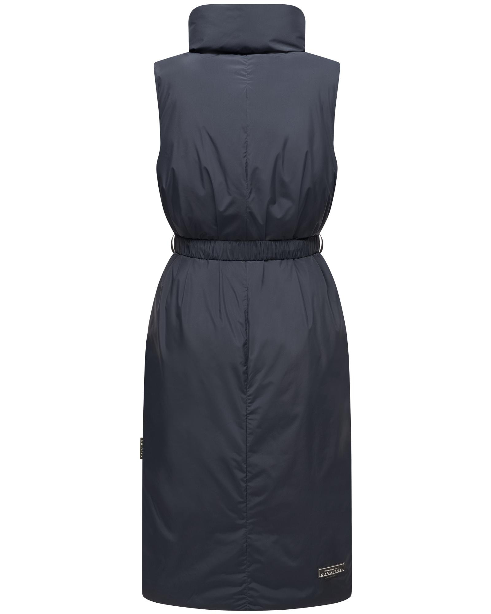 Thumbnail - Navahoo Longweste "Abendlied XIV" Ärmellose Winter-Weste mit hohem Stehkragen