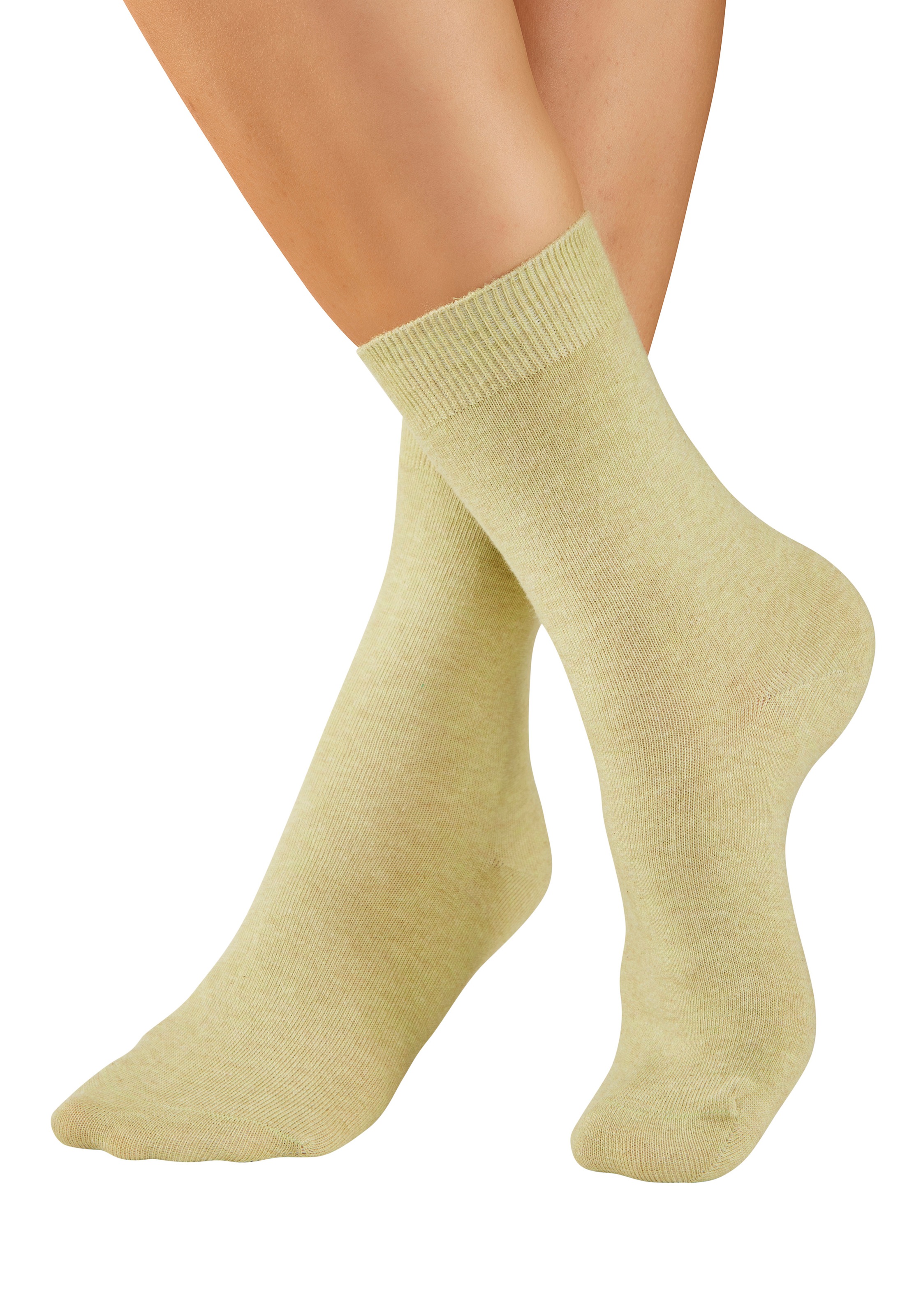 H.I.S Basicsocken »Damensocken, frische melierte Farben; casual« Packung, 20 Paar tlg. Alltagssocken in der Großpackung