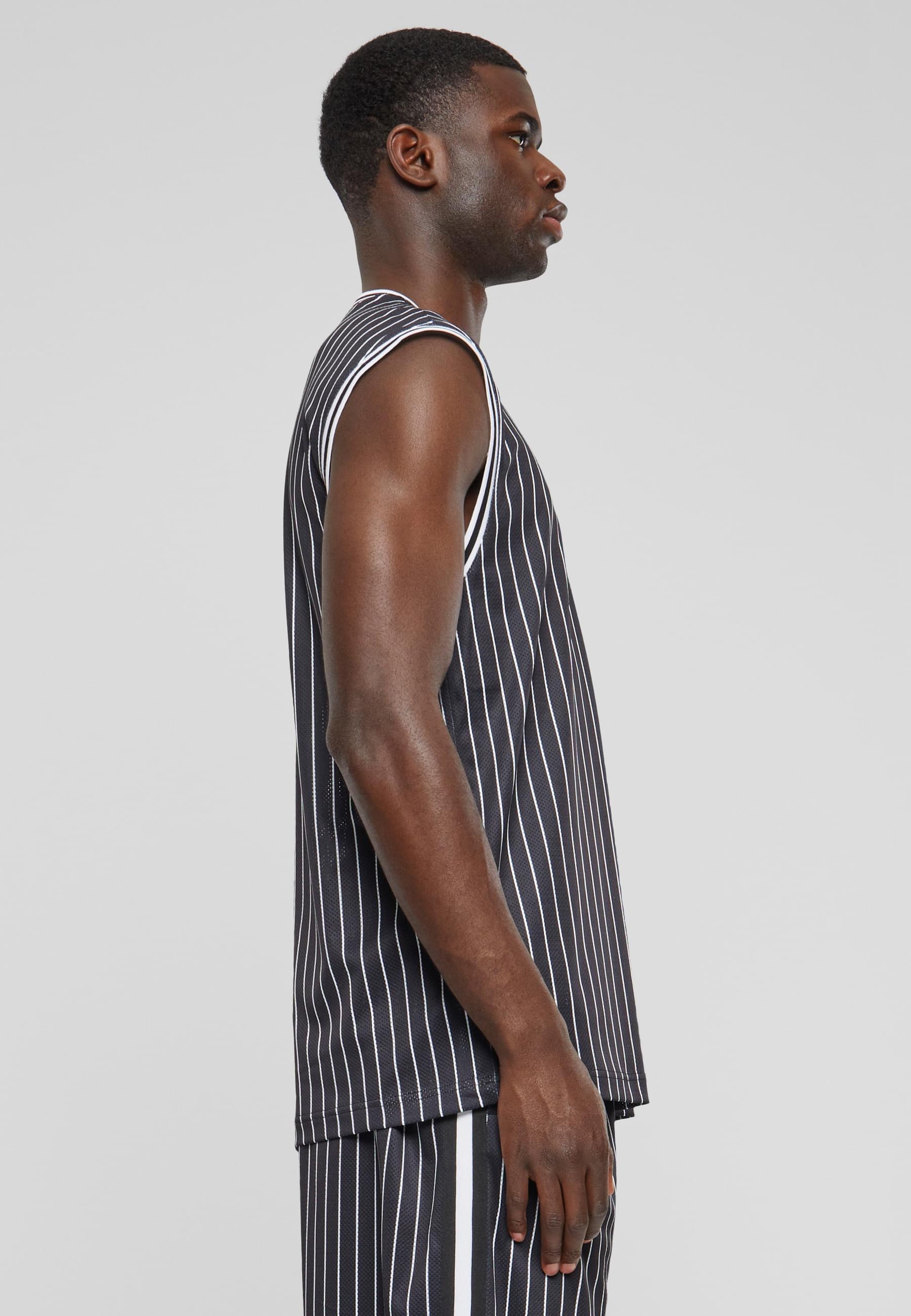 URBAN CLASSICS Tanktop »Urban Classics Striped Mesh Tanktop«, (1 tlg.)