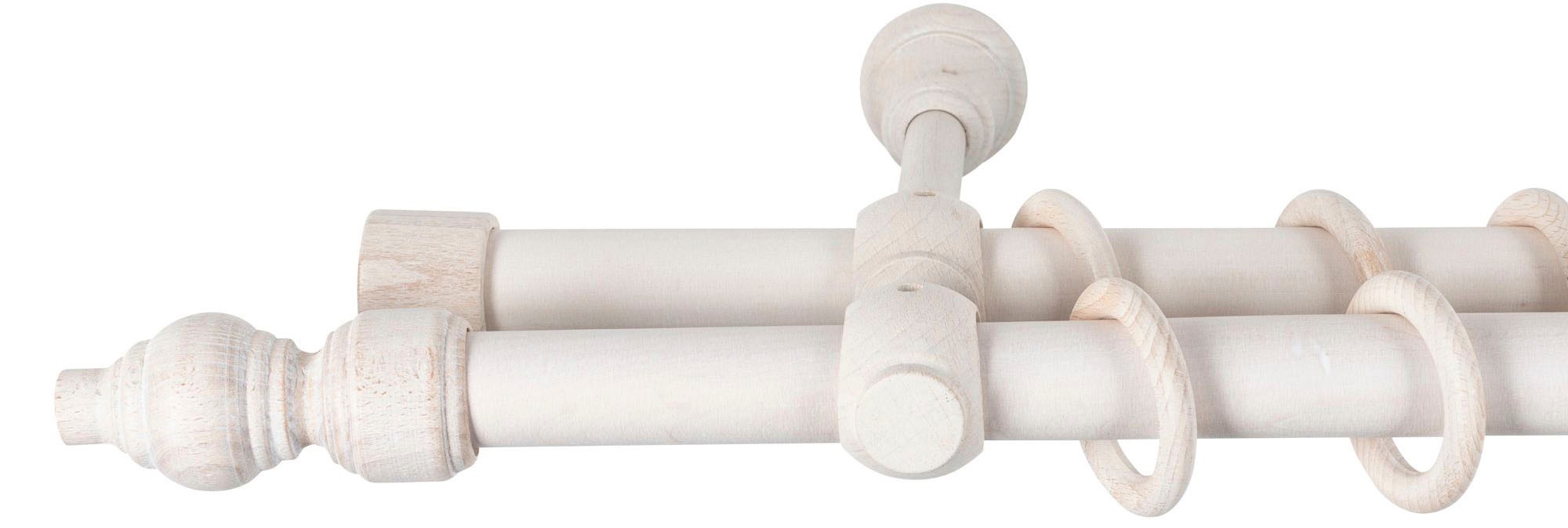 SN DECO GROUP Gardinenstange "Filigrano" 2 läufig-läufig Fixmaß 28 mm, Holz günstig online kaufen