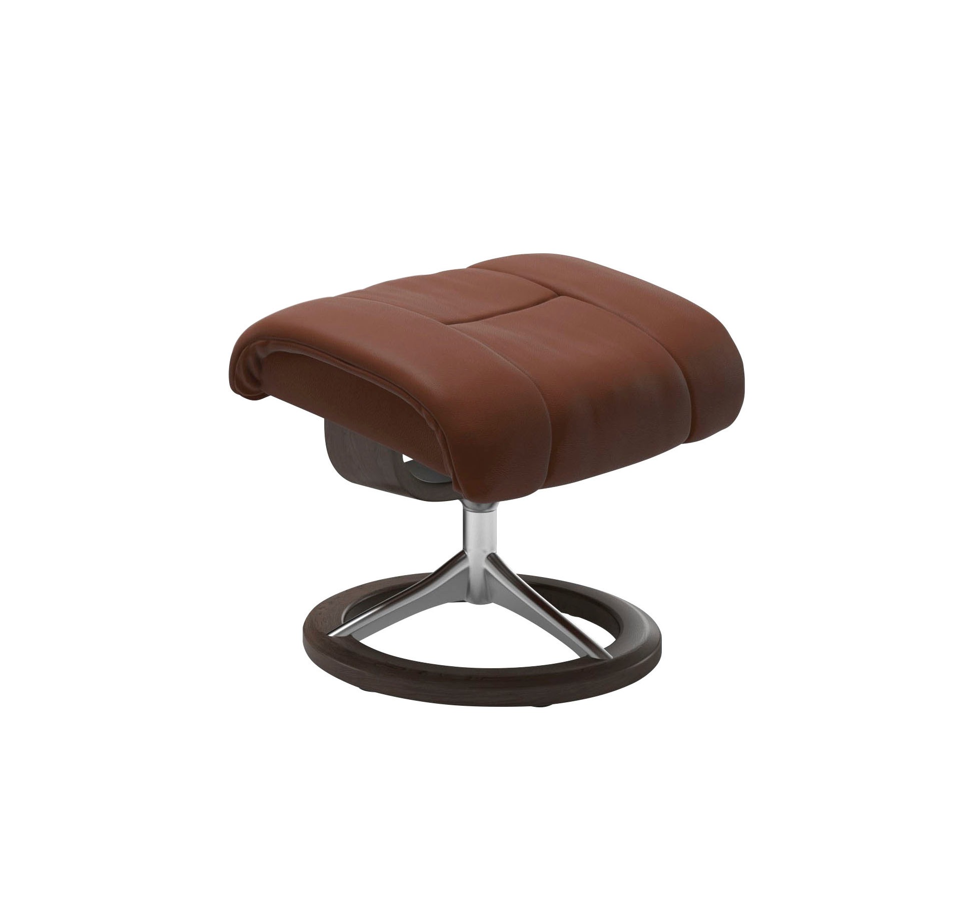Thumbnail - Stressless Relaxsessel "Reno" Set, Relaxsessel mit Hocker, mit Hocker, mit Signature Base, Größe S, M & L, Gestell Wenge