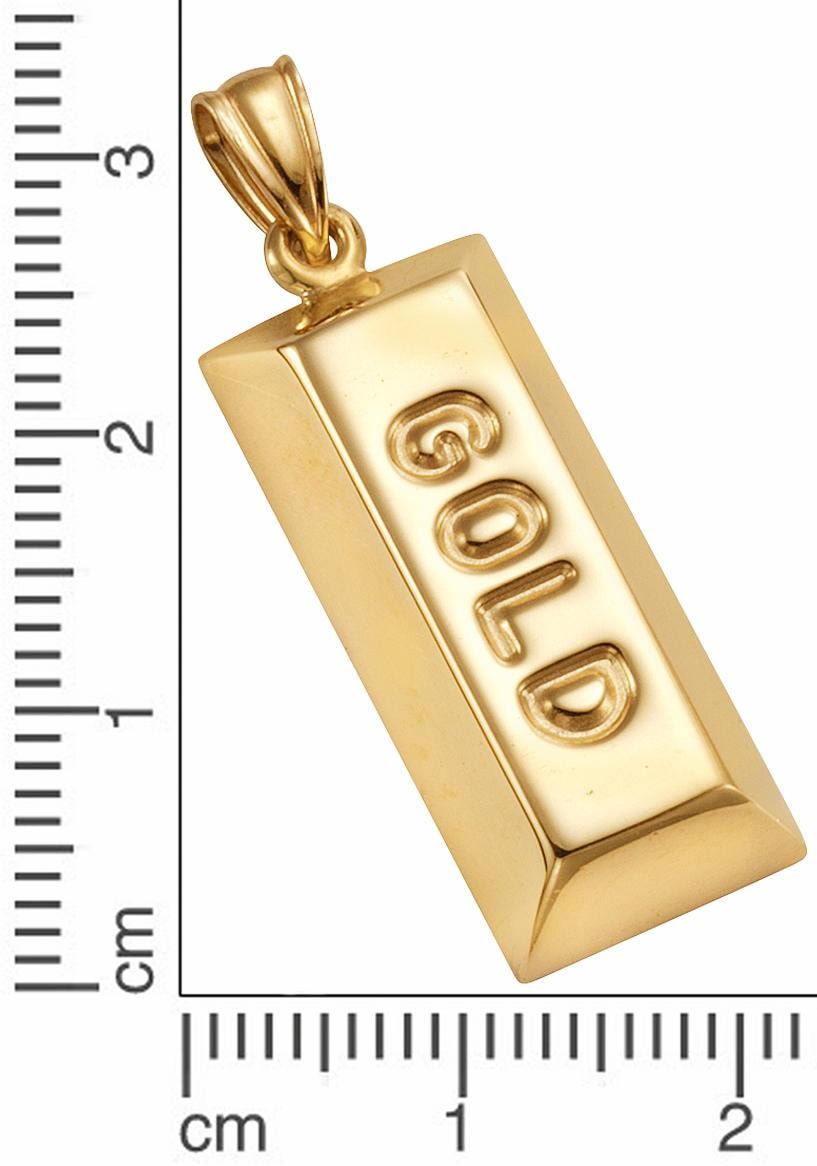 Firetti Kettenanhänger »Schmuck Geschenk Gold 333 Halsschmuck Anhänger  Halskette Barren«, zu Hoodie, Kleid, Shirt, Jeans, Sneaker! Anlass  Geburtstag Weihnachten online kaufen | BAUR