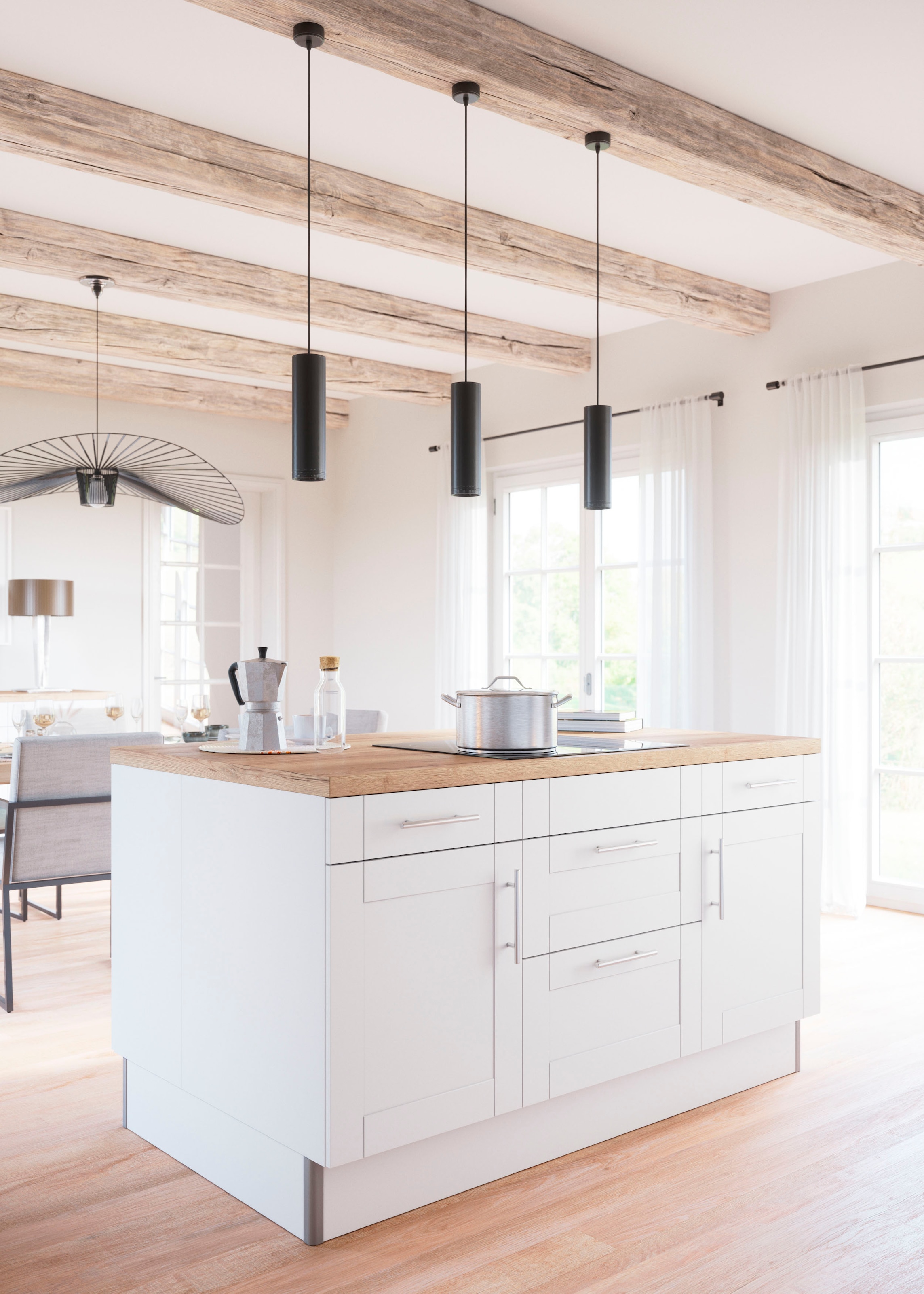 KOCHSTATION Kochinsel "KS-Ahus" Kücheninsel, Breite 160 cm, wahlw. mit E-Ge günstig online kaufen