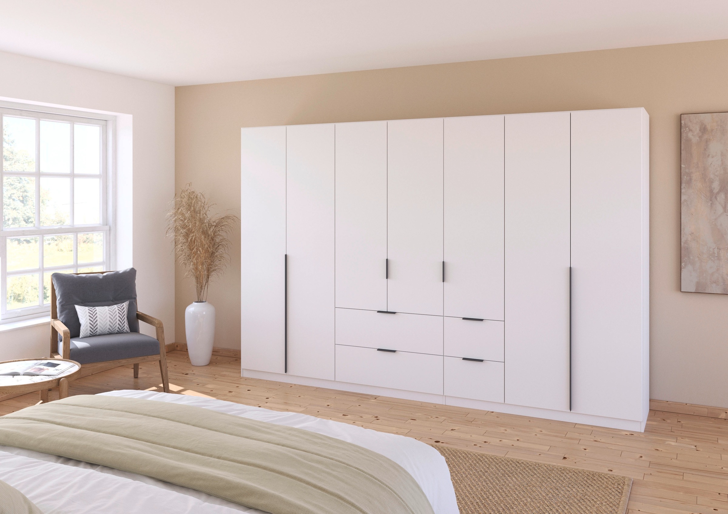 OTTO home Drehtürenschrank "Kleiderschrank Schrank Garderobe AGORDO mit Dek günstig online kaufen