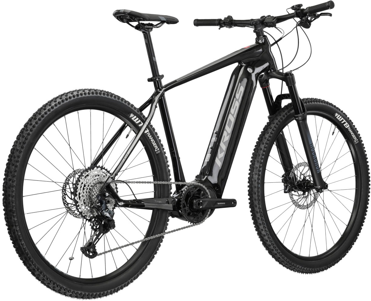 Kross E-Bike »KROSS E-MTB Level Boost 3.0 29" schwarz«, 12 Gang, Shimano, DEORE SLX M7100, Mittelmotor 250 W