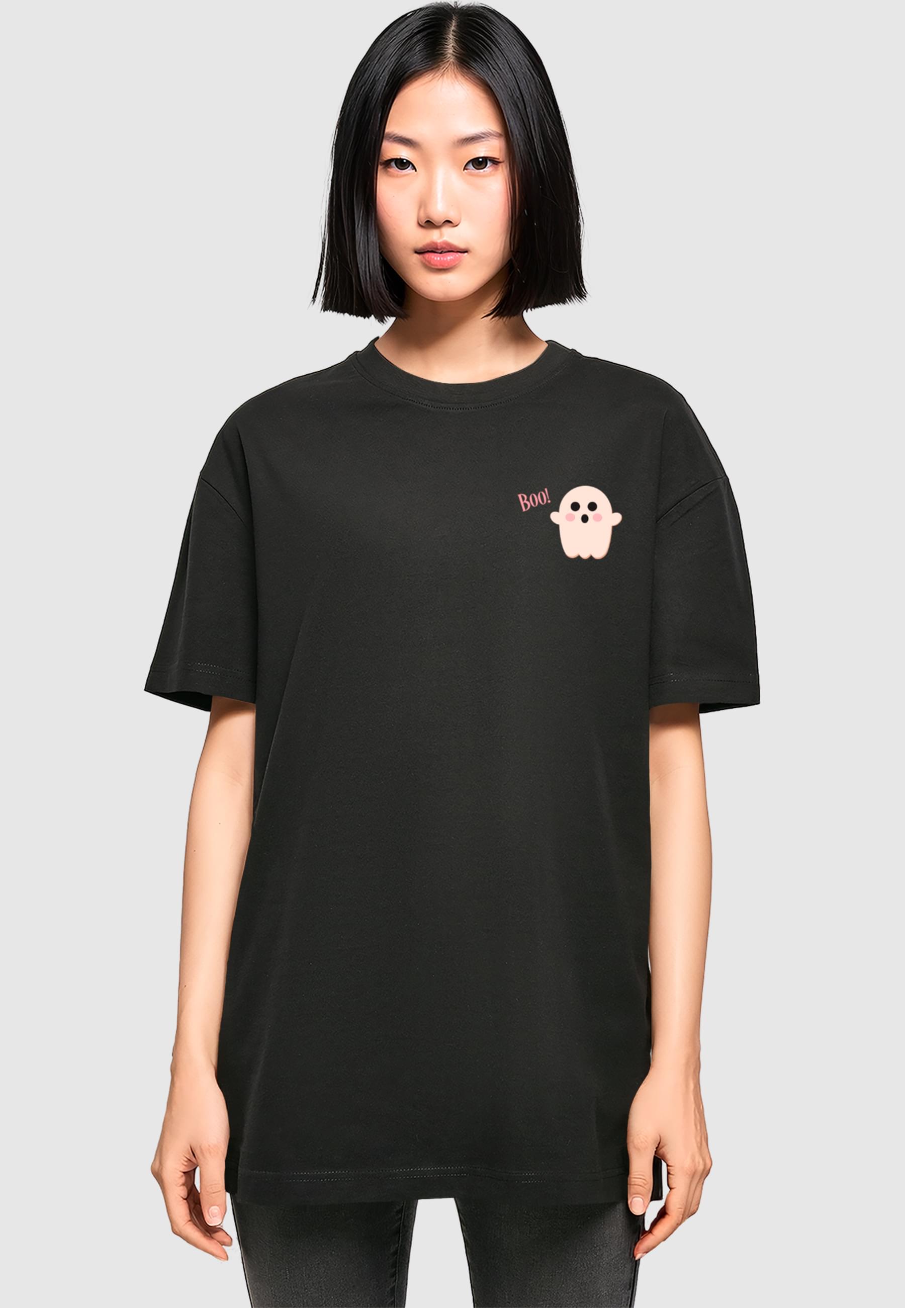 Thumbnail - Merchcode T-Shirt "Merchcode Ladies Halloween - Boo Ghost Tee" 1 Stk.
