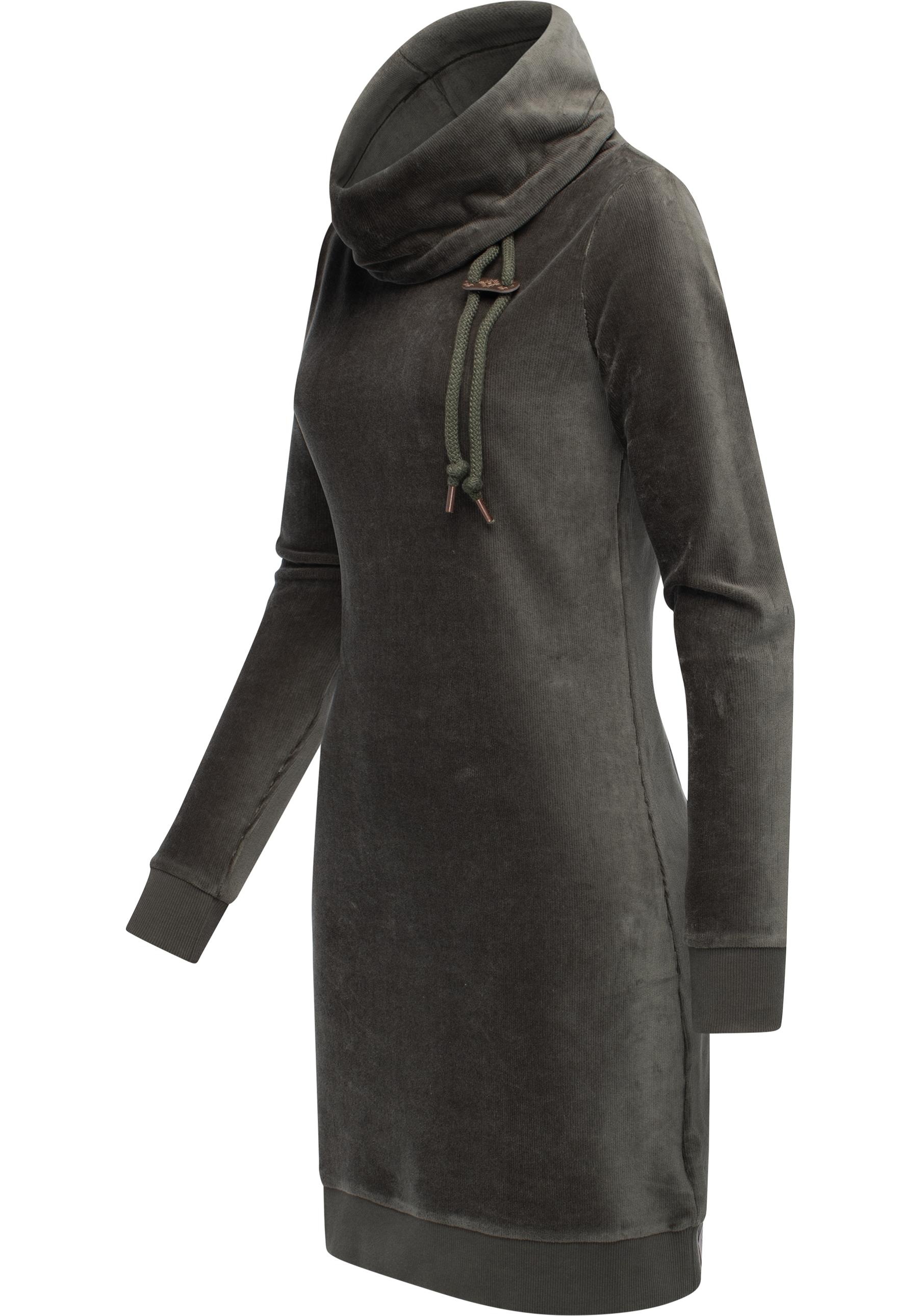 Ragwear Sweatkleid »Chloe Velvet«, stylisches Langarmkleid in Samtoptik