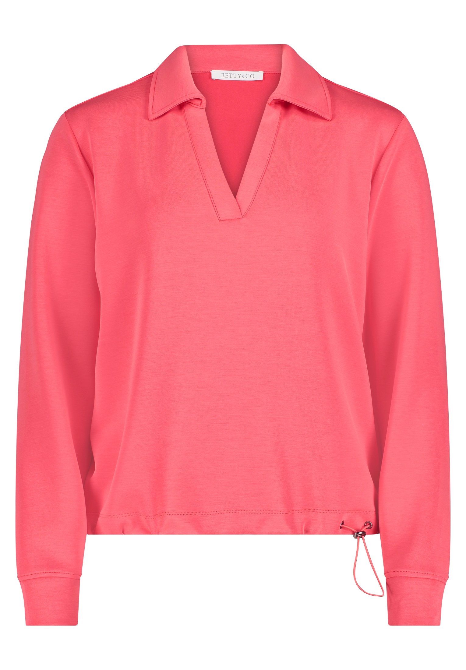 Betty&Co Sweatshirt »Betty & Co Damen Sweatshirt mit Kragen«, Tunnelzug