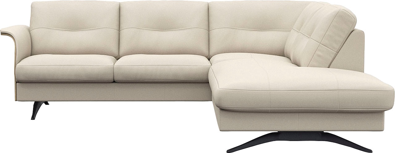 FLEXLUX Ecksofa "Glow, super bequem durch hochwertigem Sitzaufbau mit Feder günstig online kaufen