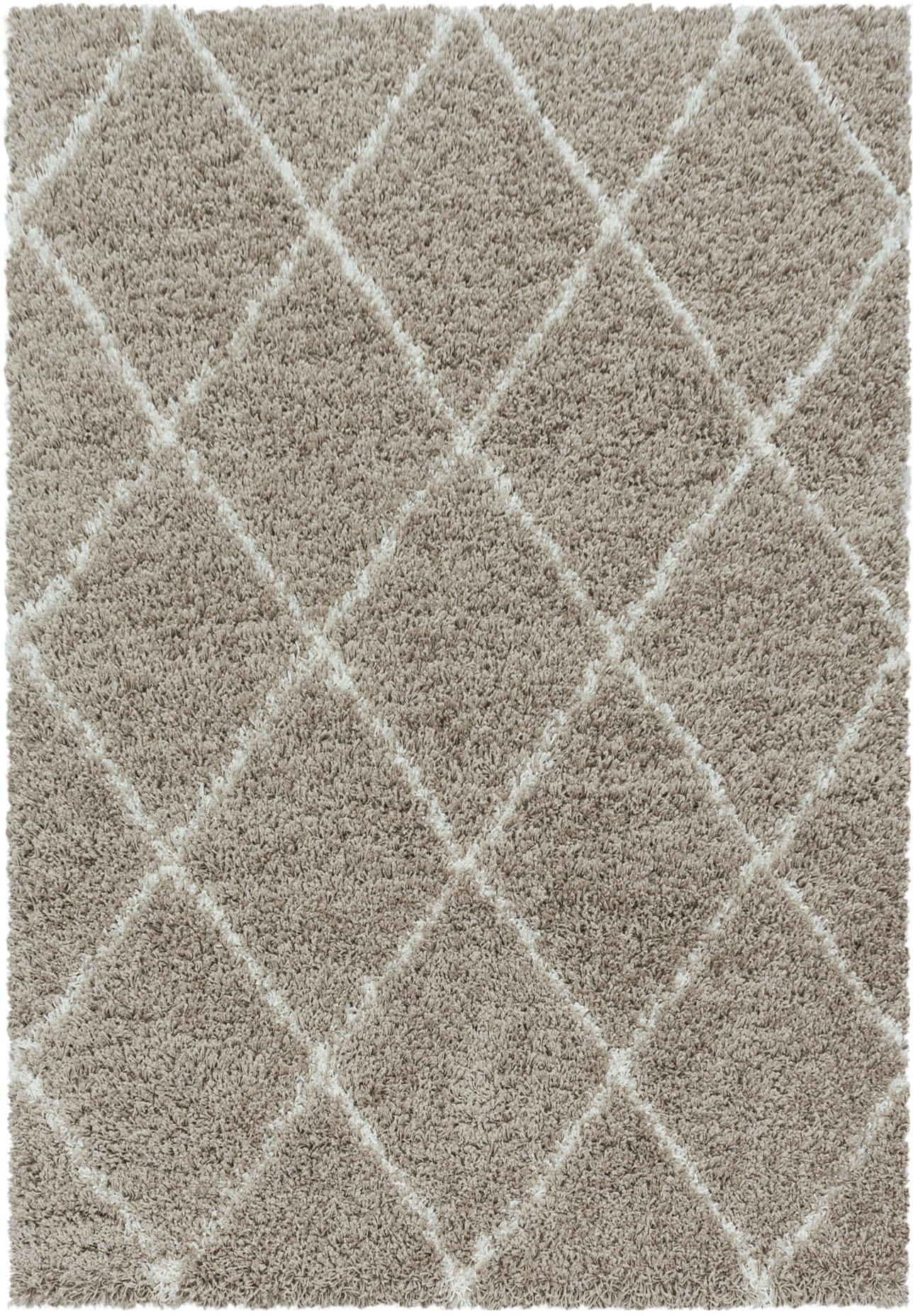 Ayyildiz Teppiche Hochflor-Teppich »ALVOR 3401« rechteckig 50 mm Höhe Shaggy, Langflor, Läufer, pflegeleicht, Wohnzimmer